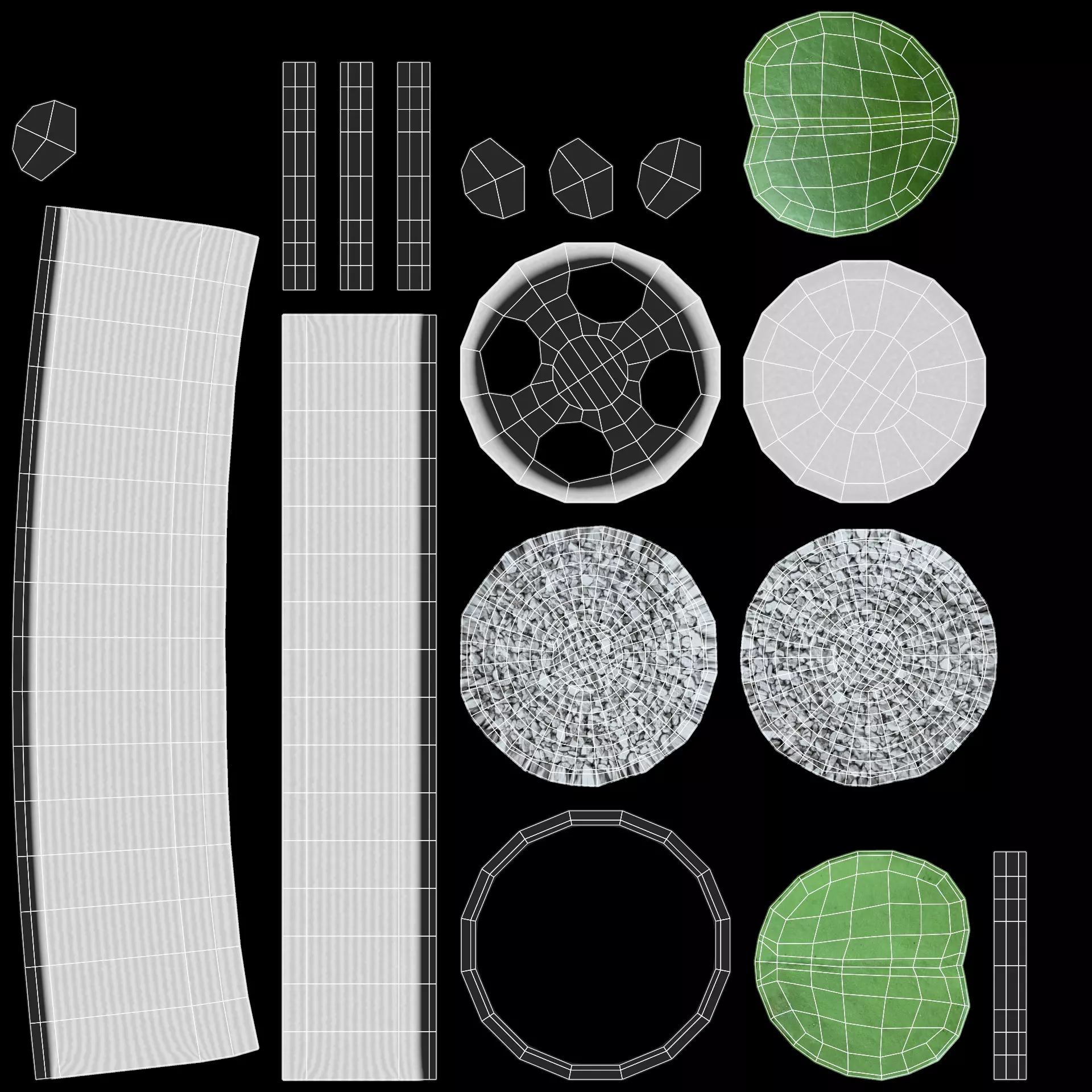 8 Plants in Pots - Indoor Greenery Collection Low-poly 3D model_17