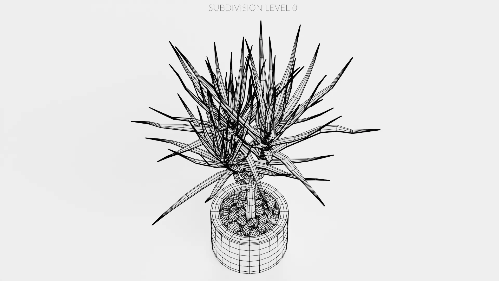 8 Plants in Pots - Indoor Greenery Collection Low-poly 3D model_28