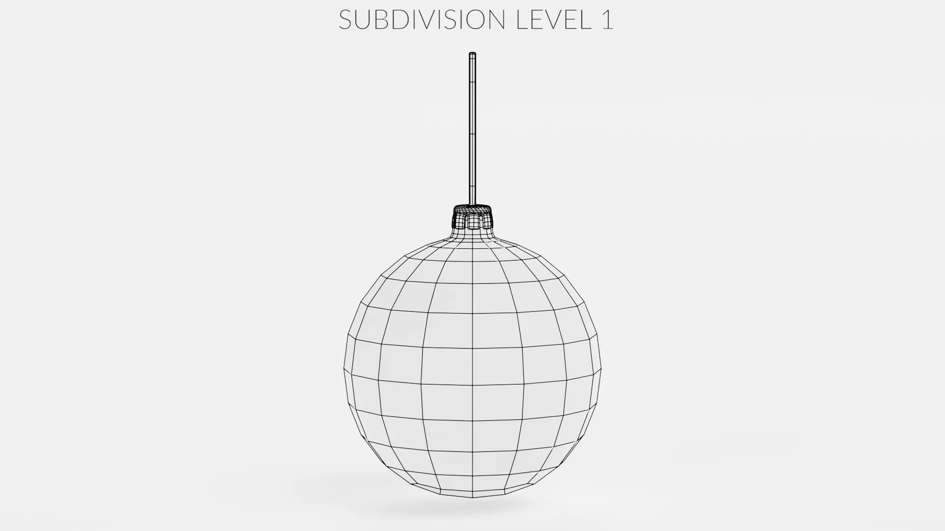 Christmas Ball Ornament V1 Low-poly 3D model_8
