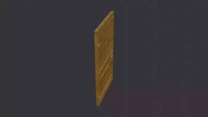 Wooden Bar Gate with Small Latch