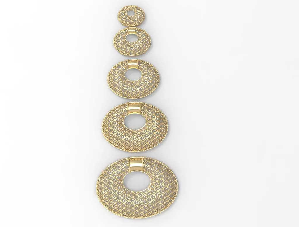 Fusion Quwaiti Pendant Set 01 3D print model_1