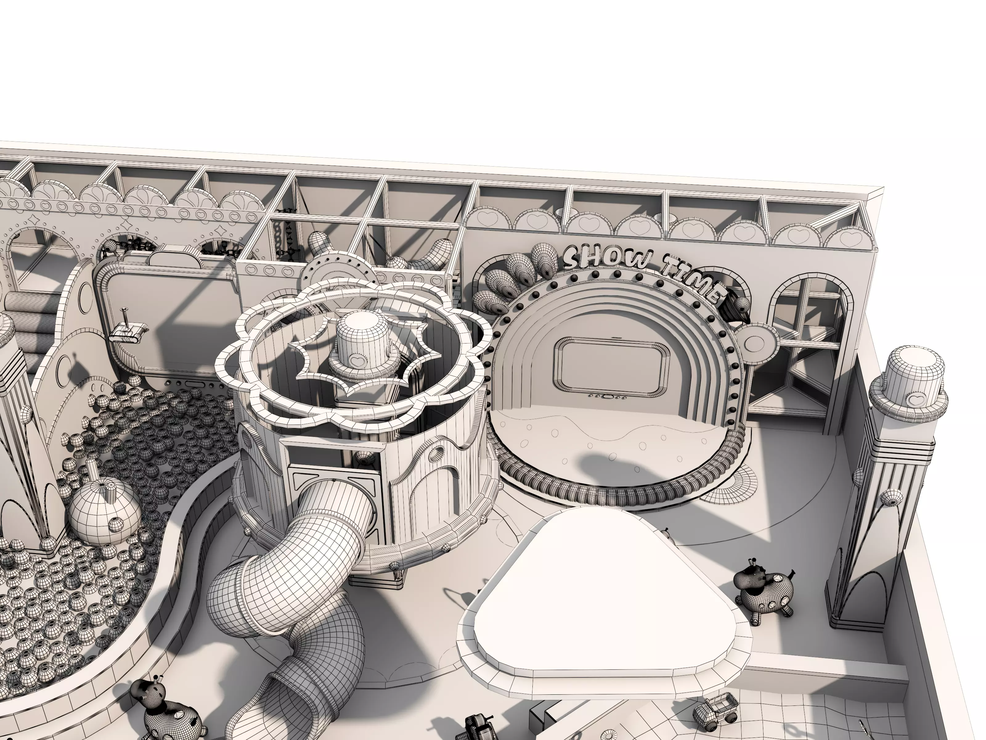 Children playground 3D model_21