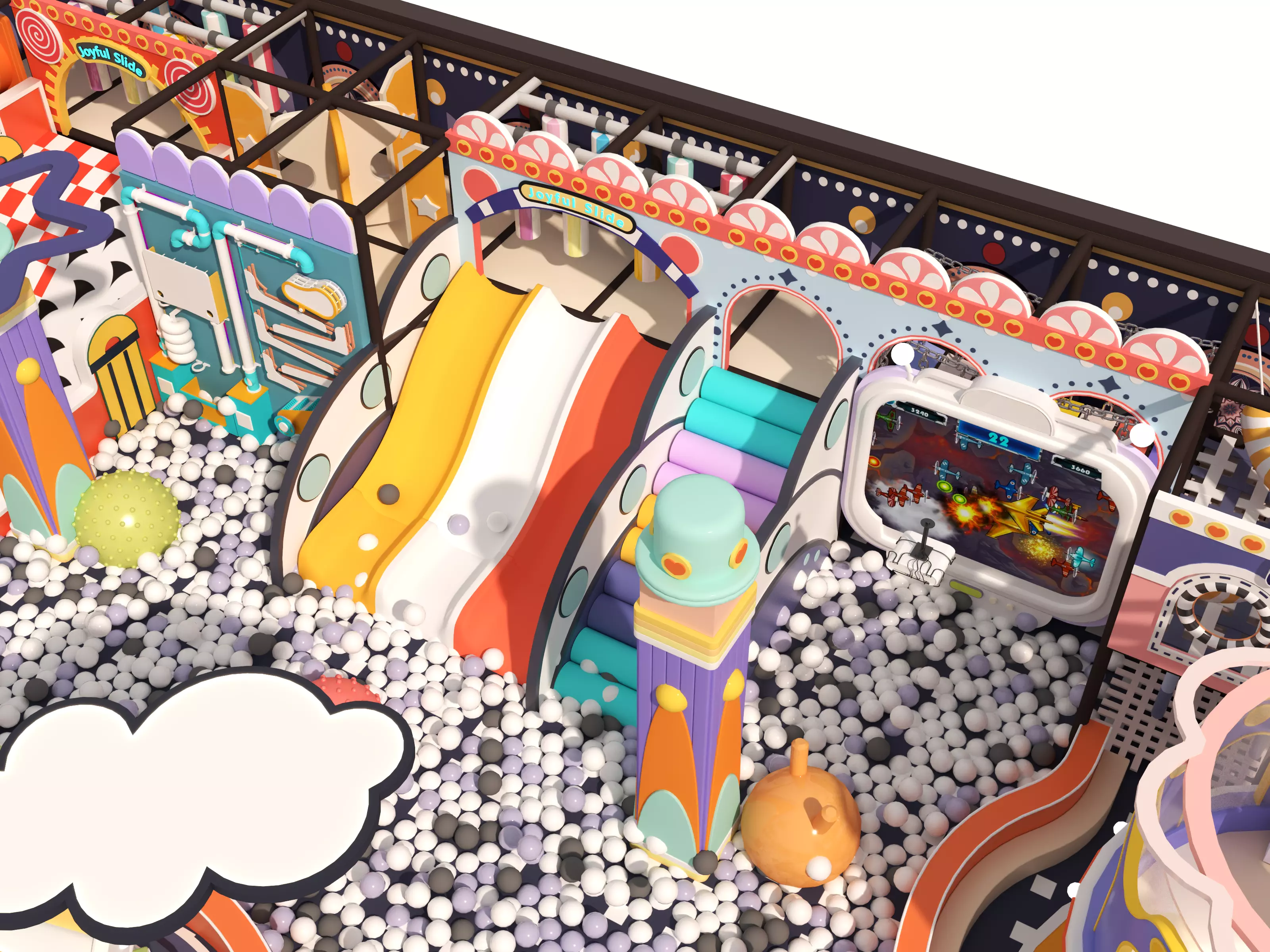 Children playground 3D model_9