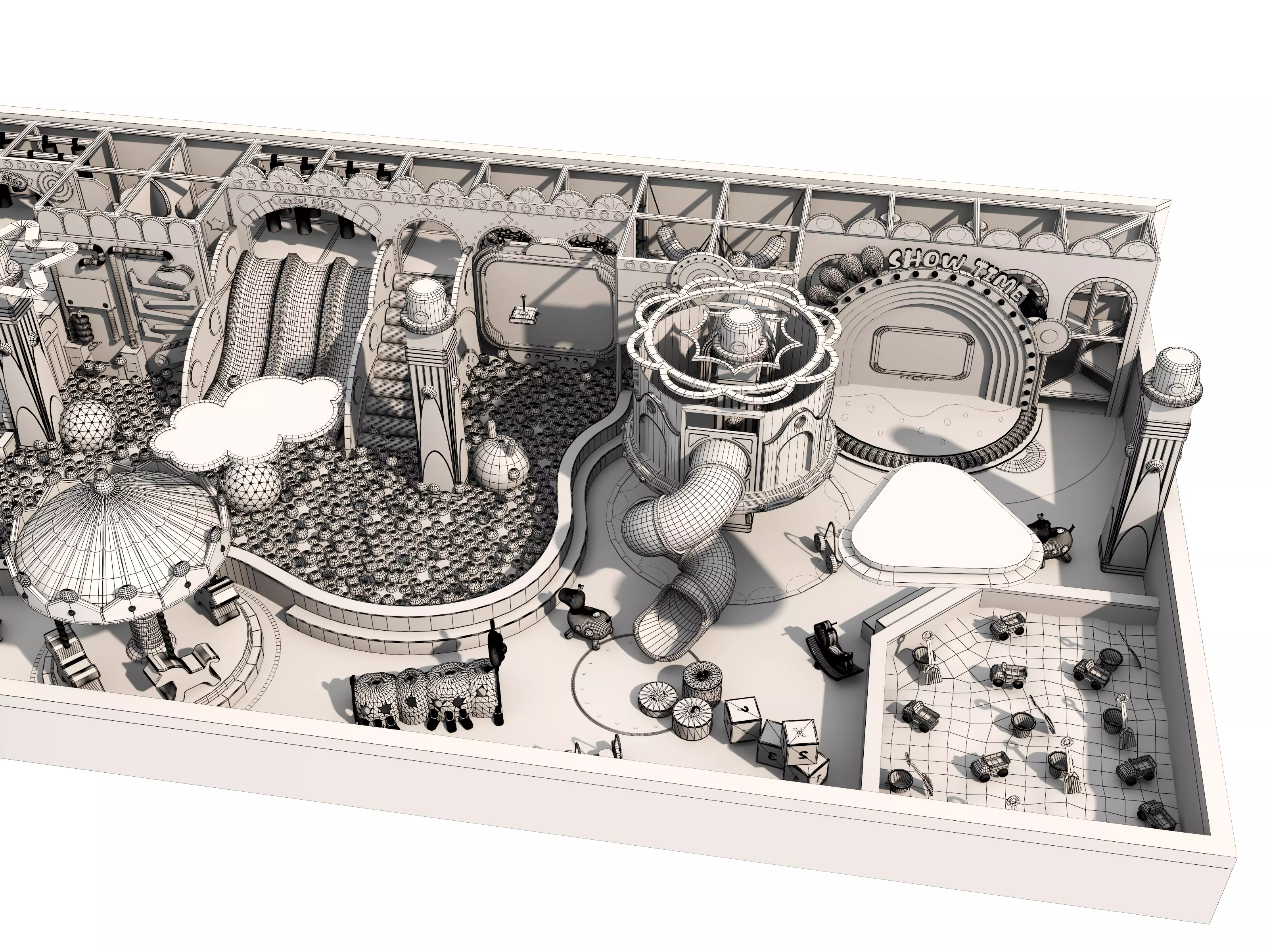 Children playground 3D model_14