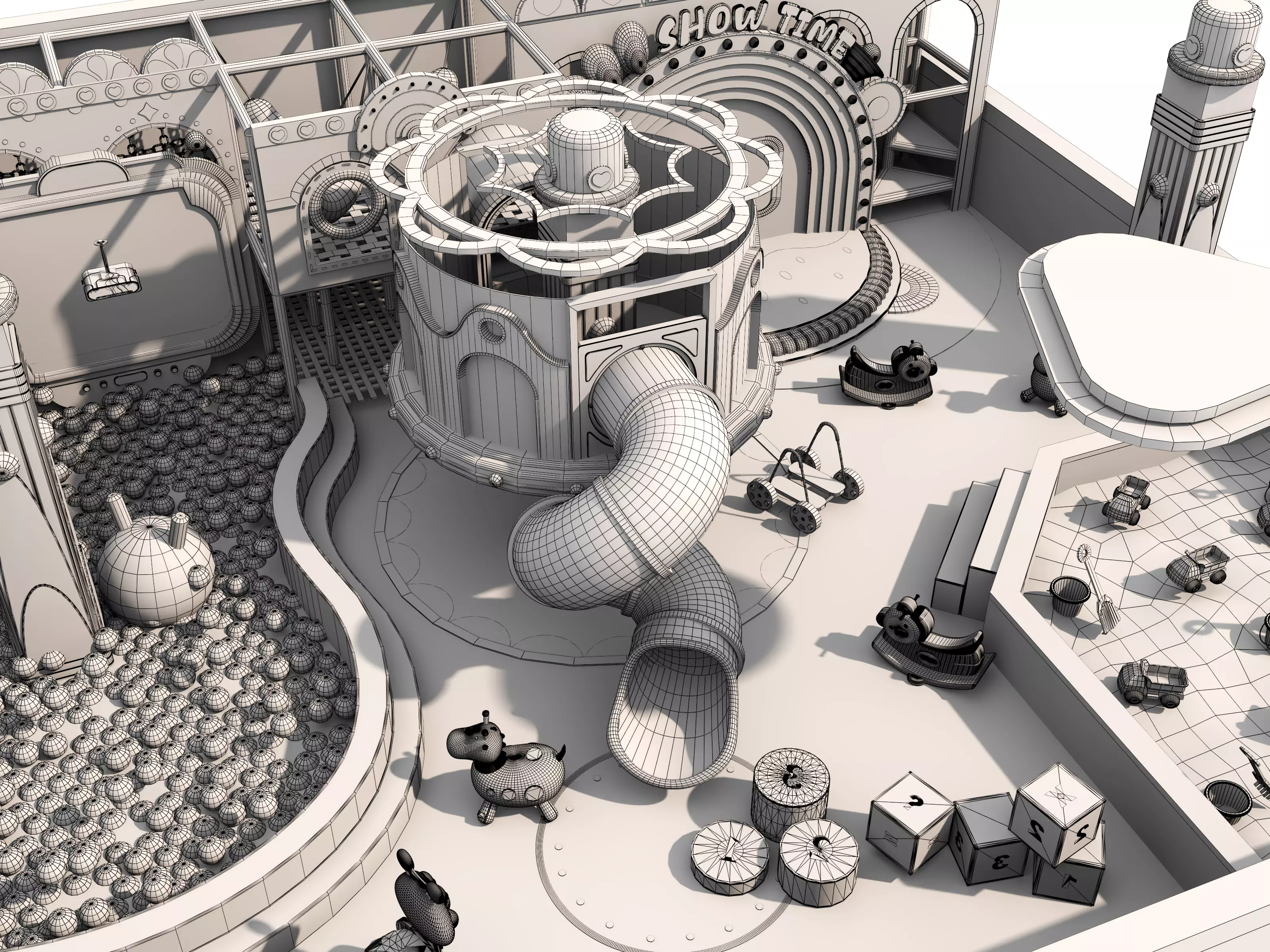 Children playground 3D model_23