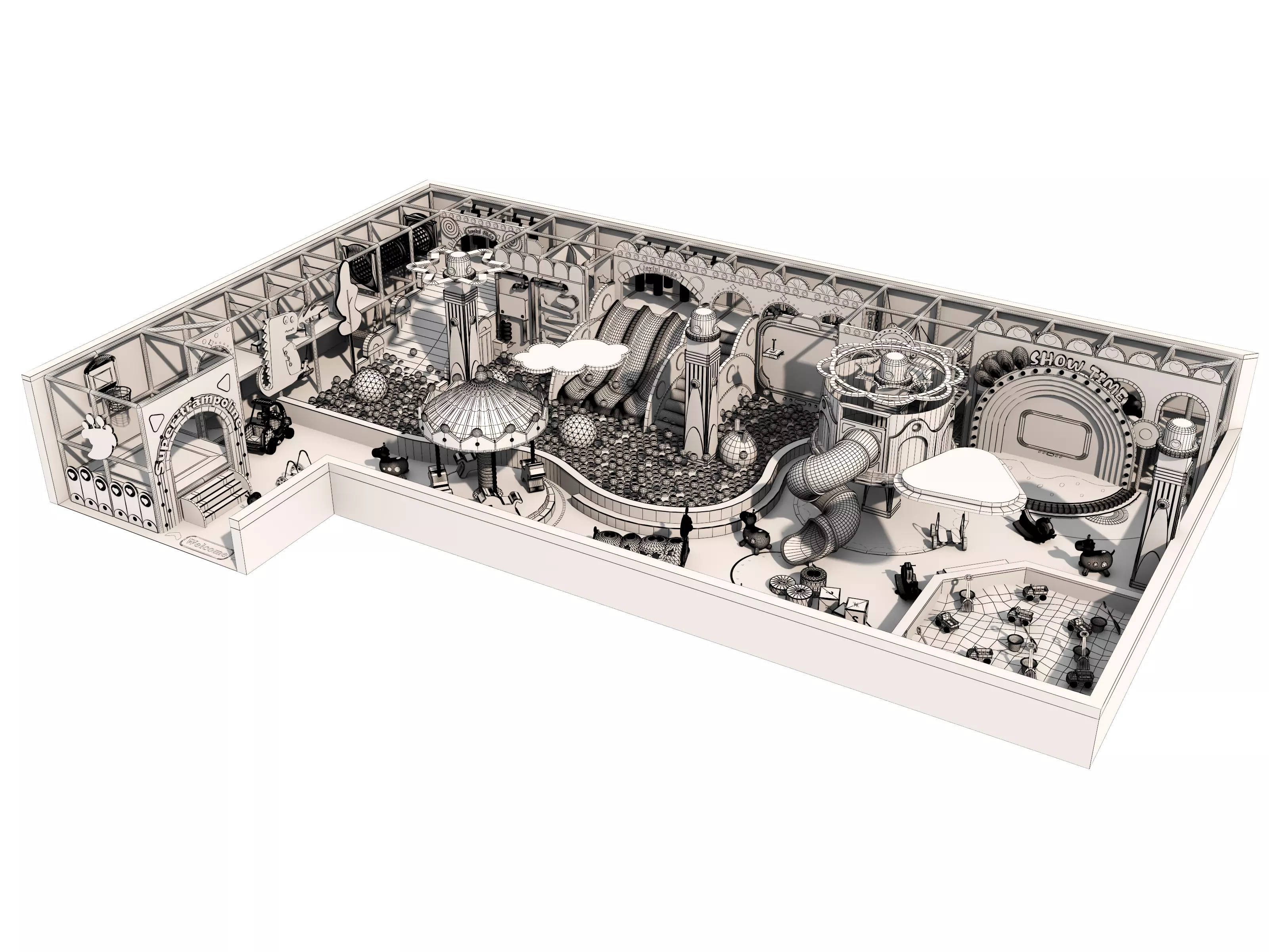 Children playground 3D model_15