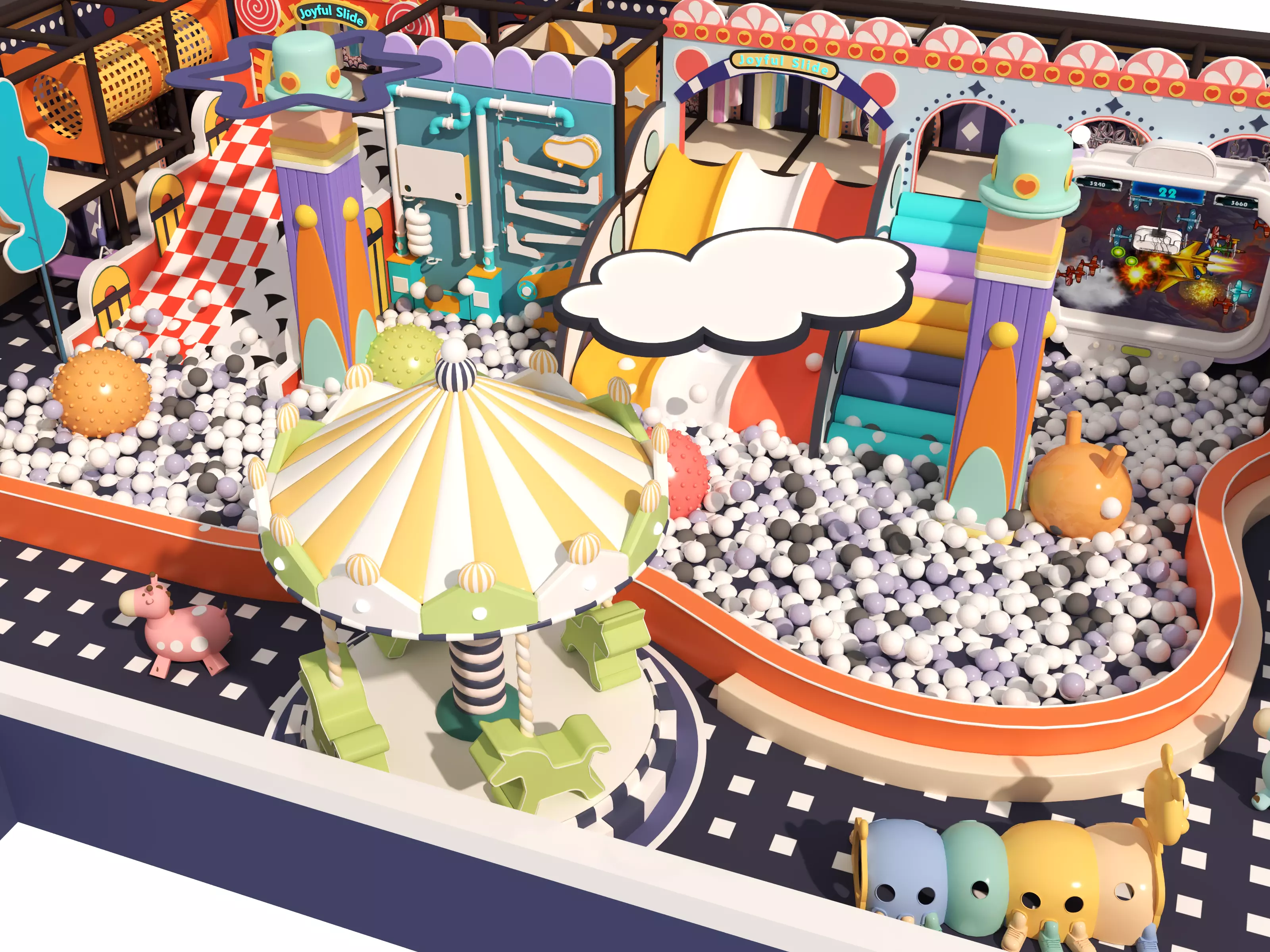 Children playground 3D model_8