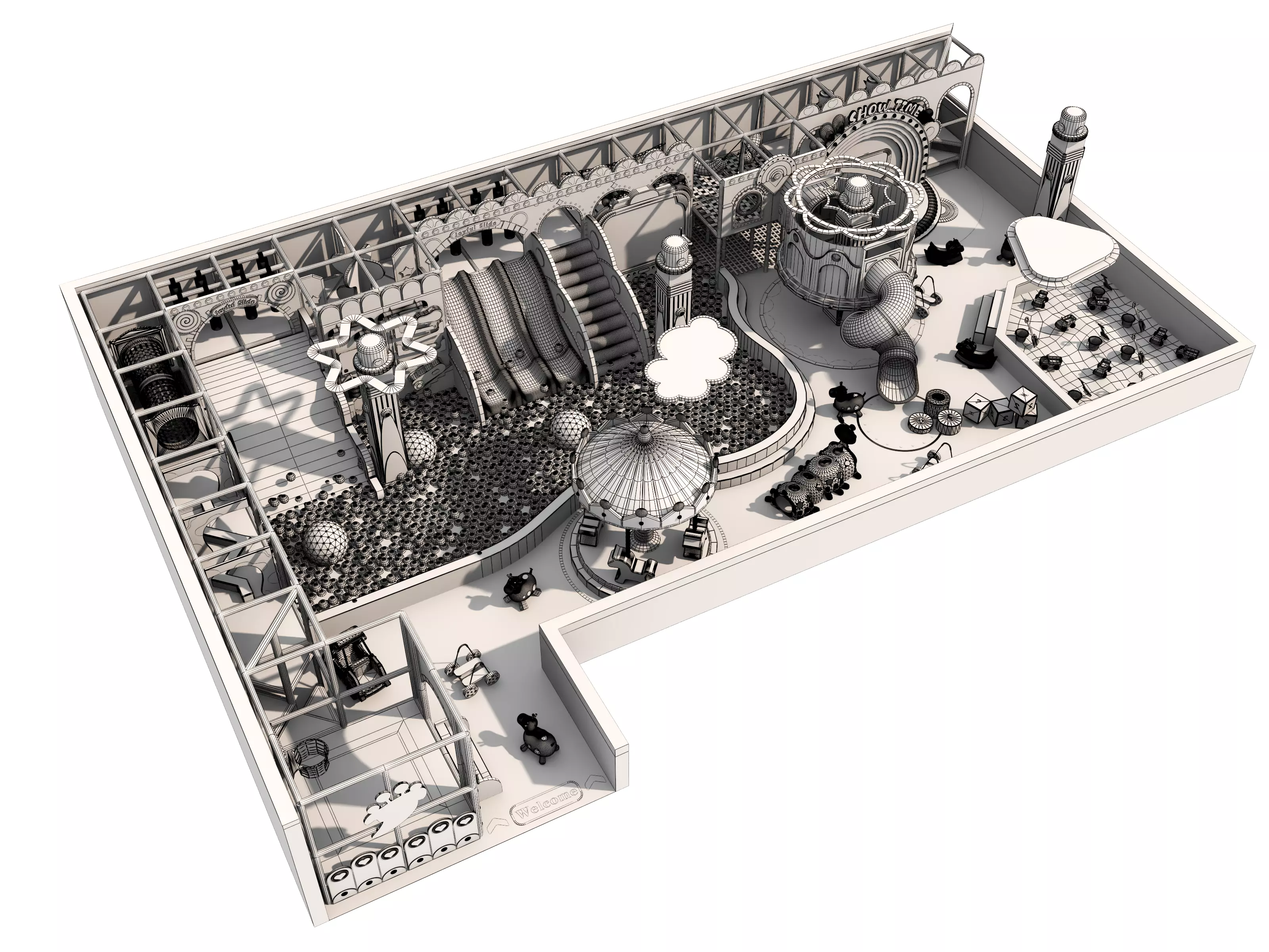 Children playground 3D model_16