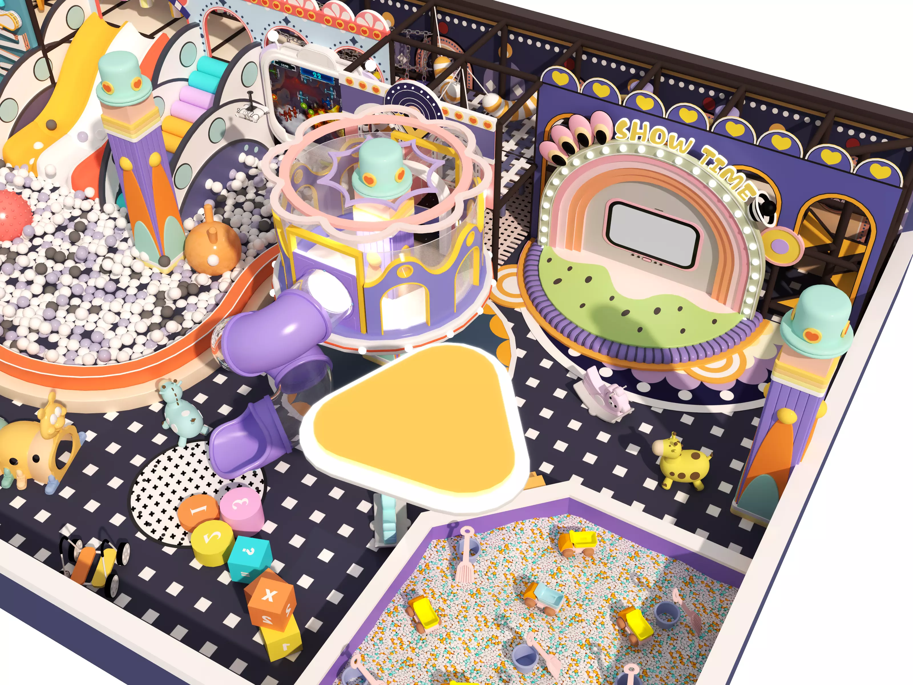 Children playground 3D model_10