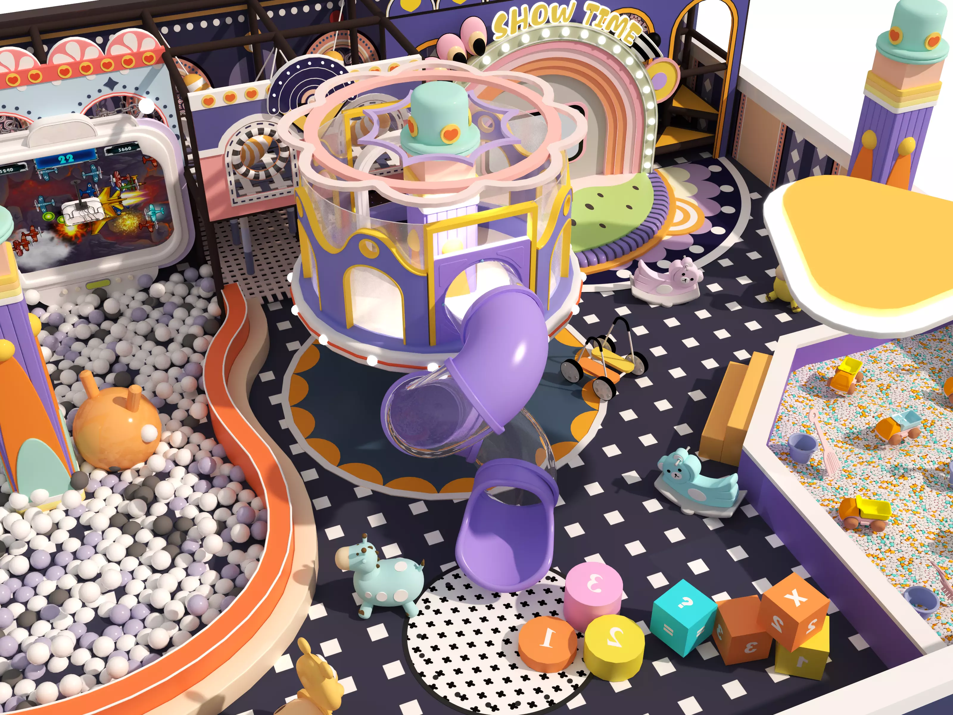 Children playground 3D model_12