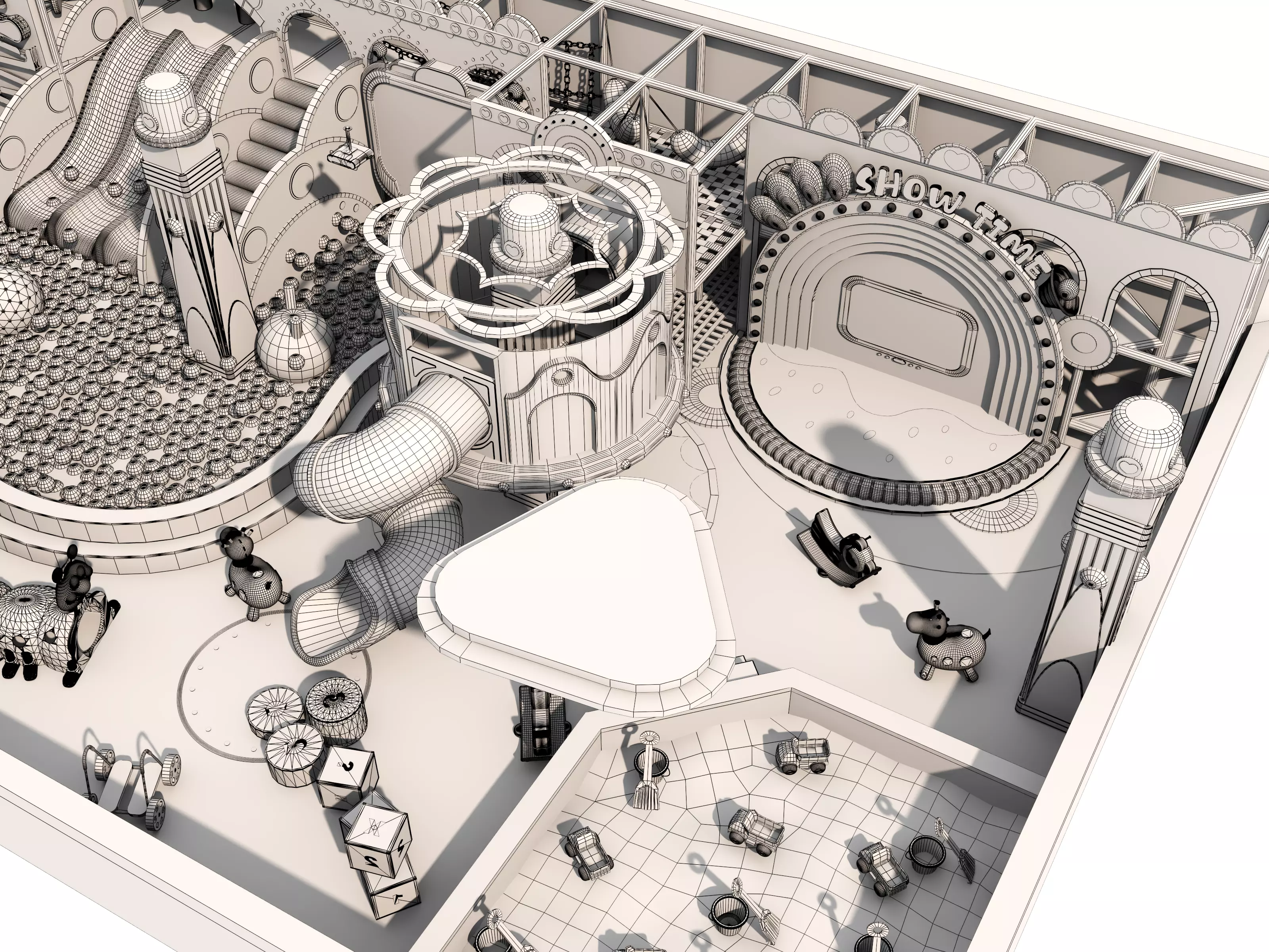 Children playground 3D model_19