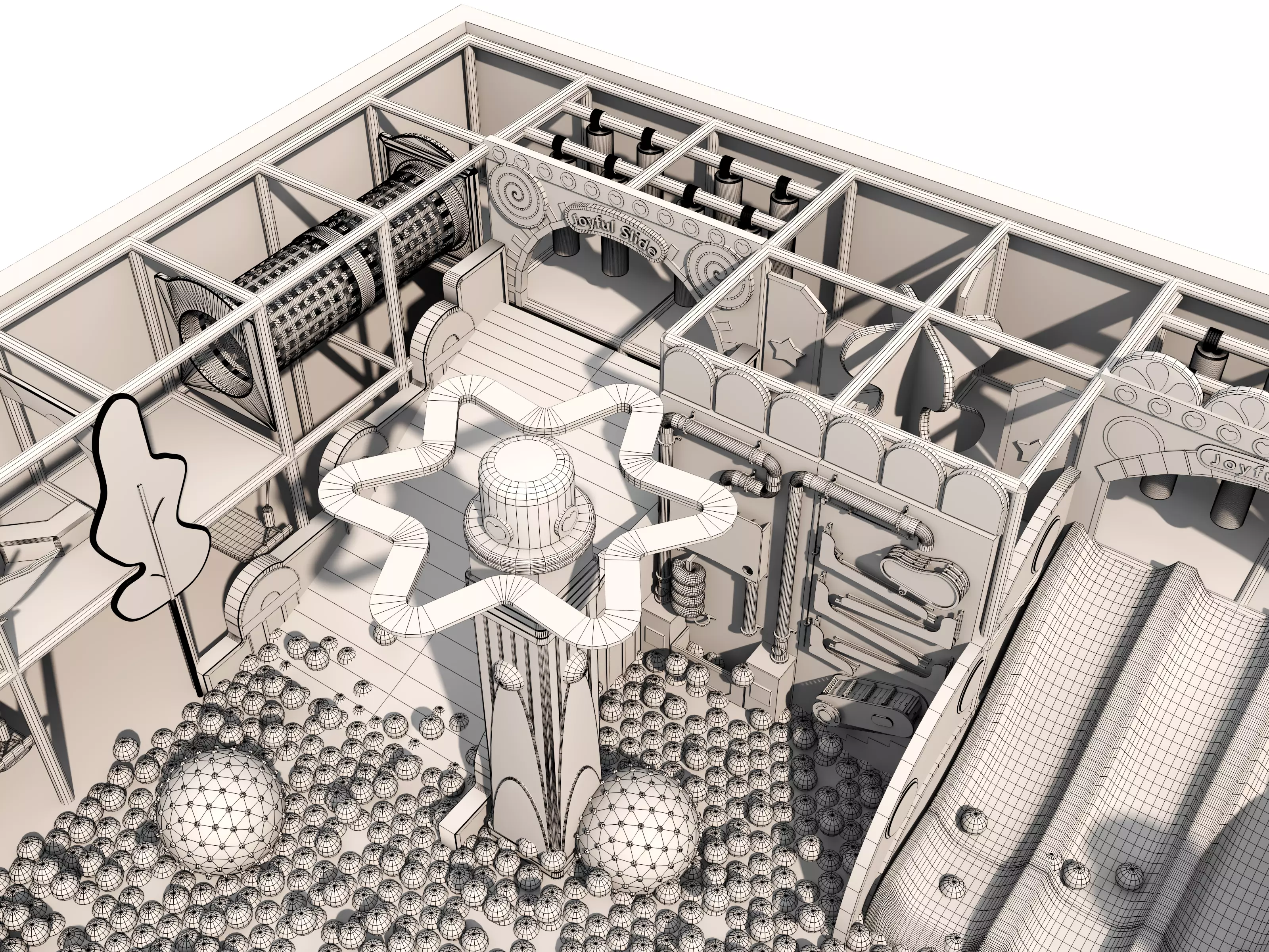 Children playground 3D model_22