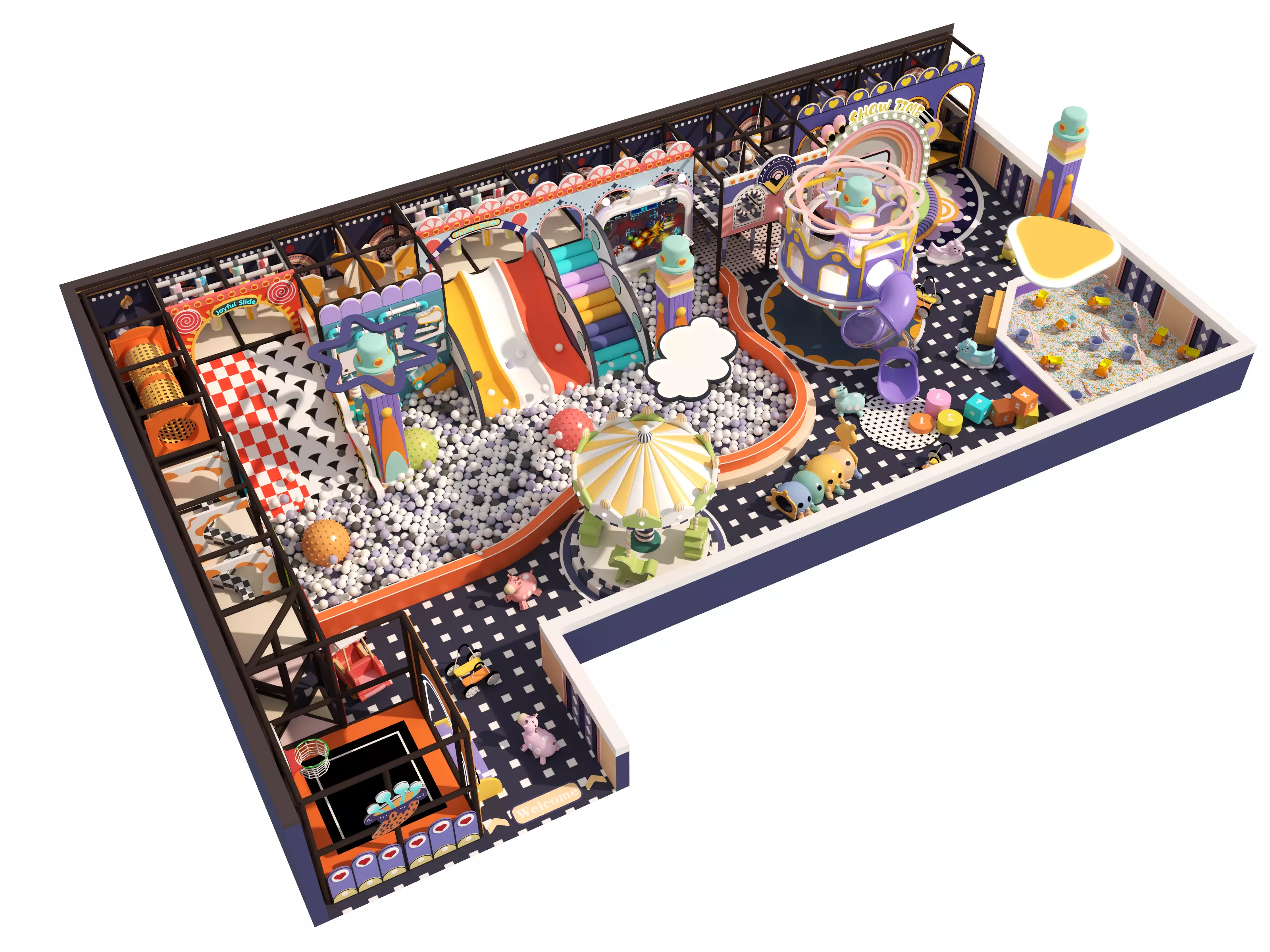 Children playground 3D model_1