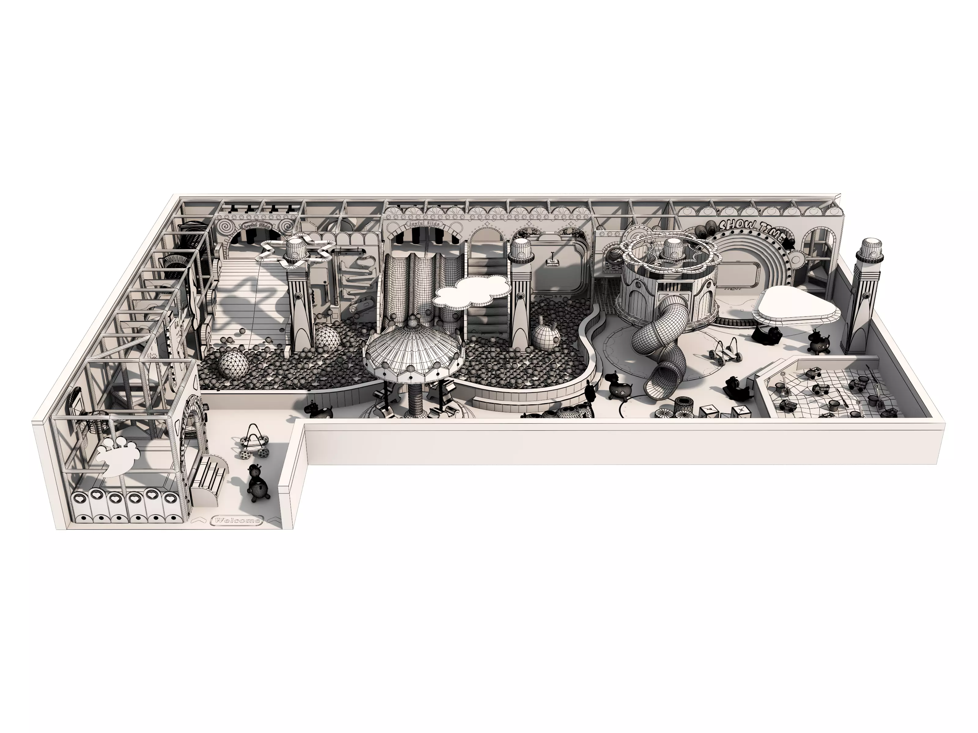 Children playground 3D model_13