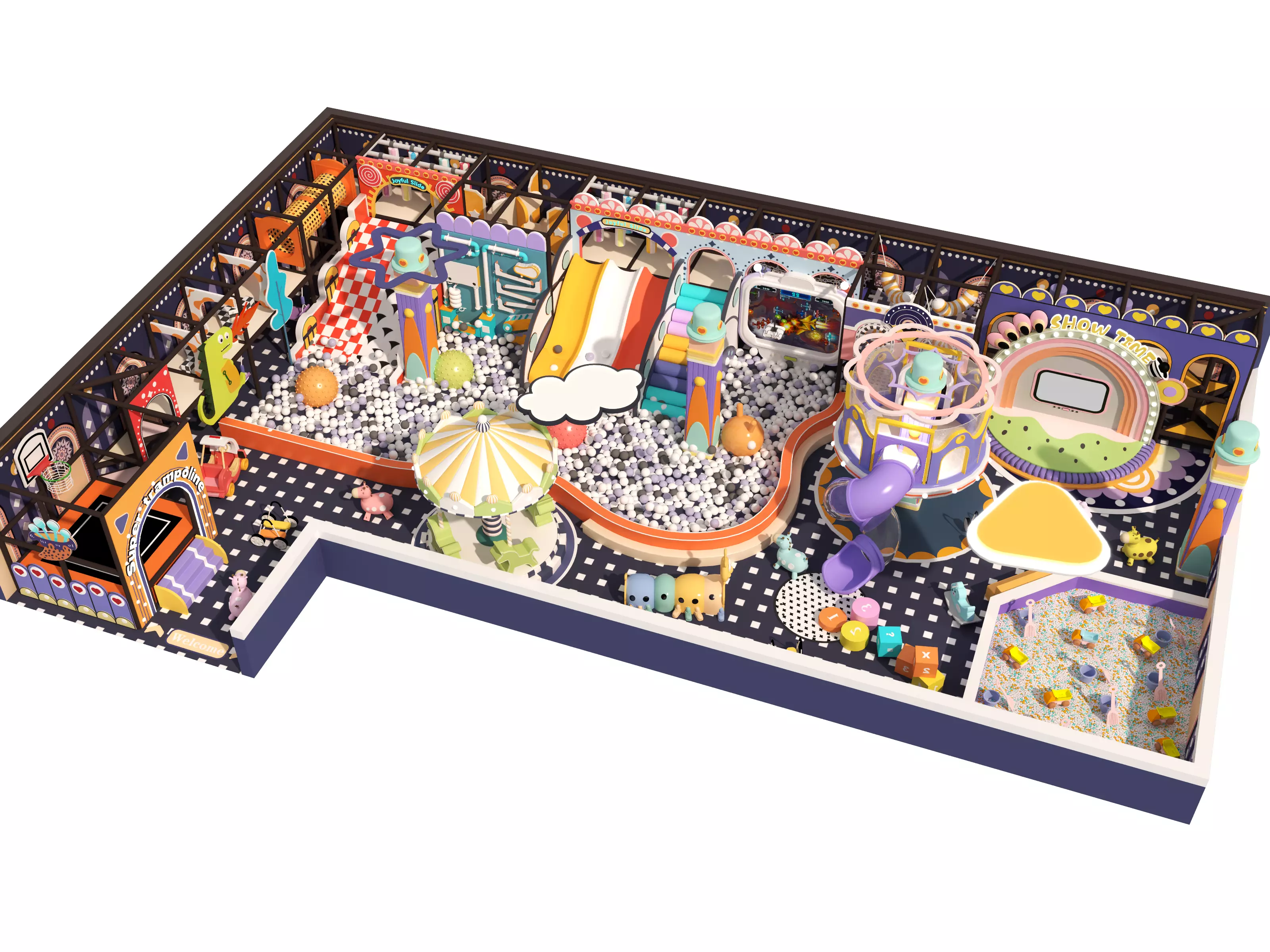 Children playground 3D model_2