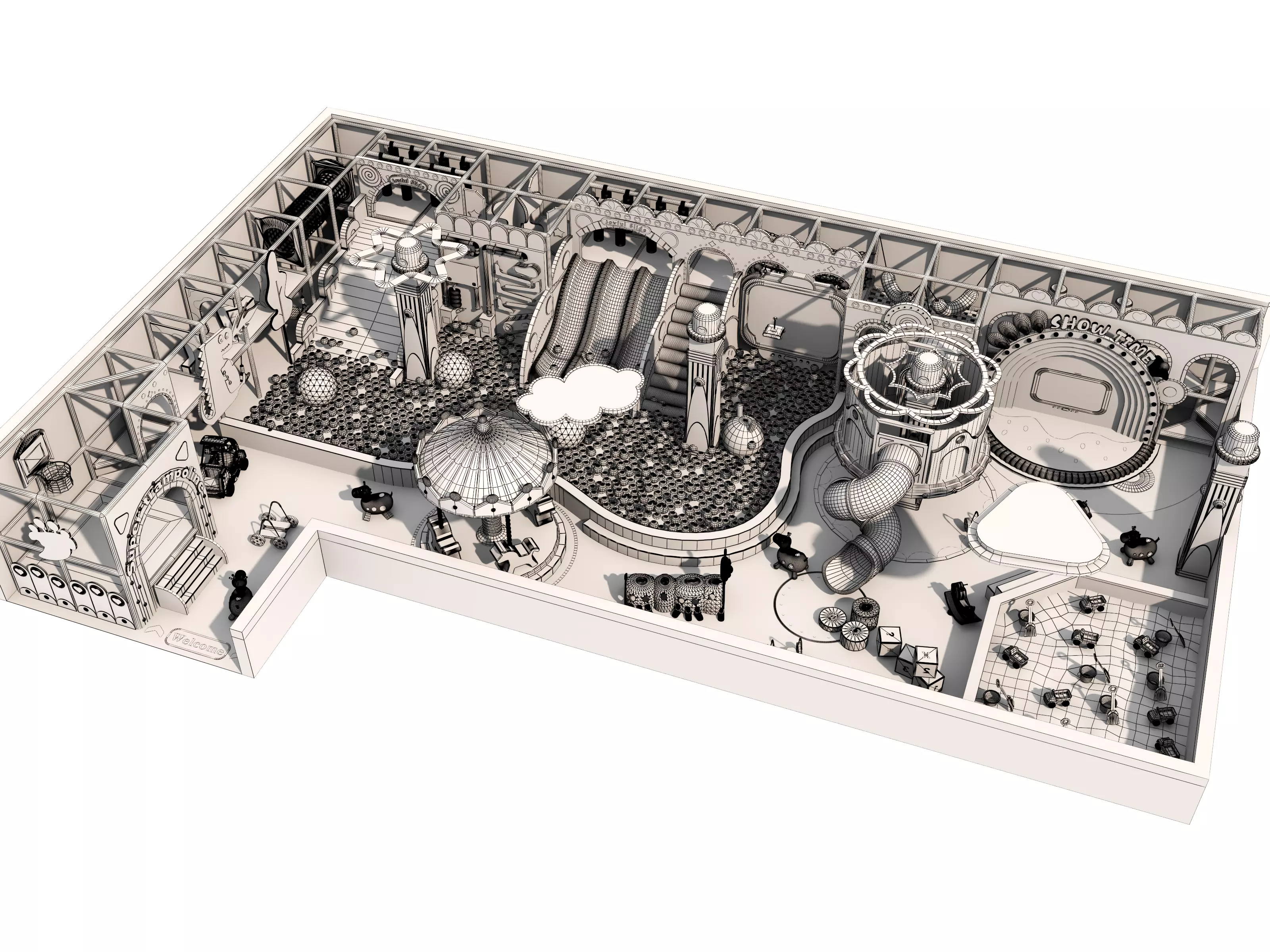 Children playground 3D model_17