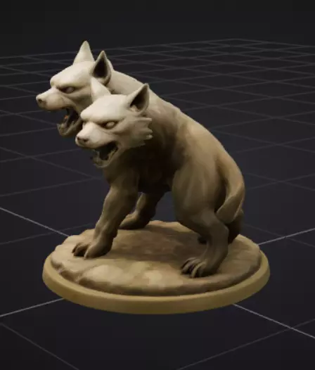 Cerberus - 3D Printable Mythological Creature Statue 3D print model_2