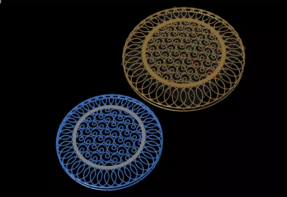 Fusion Quwaiti Pendant Set 02 3D print model_1