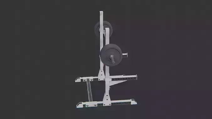 Gym Weight Rack with Barbell