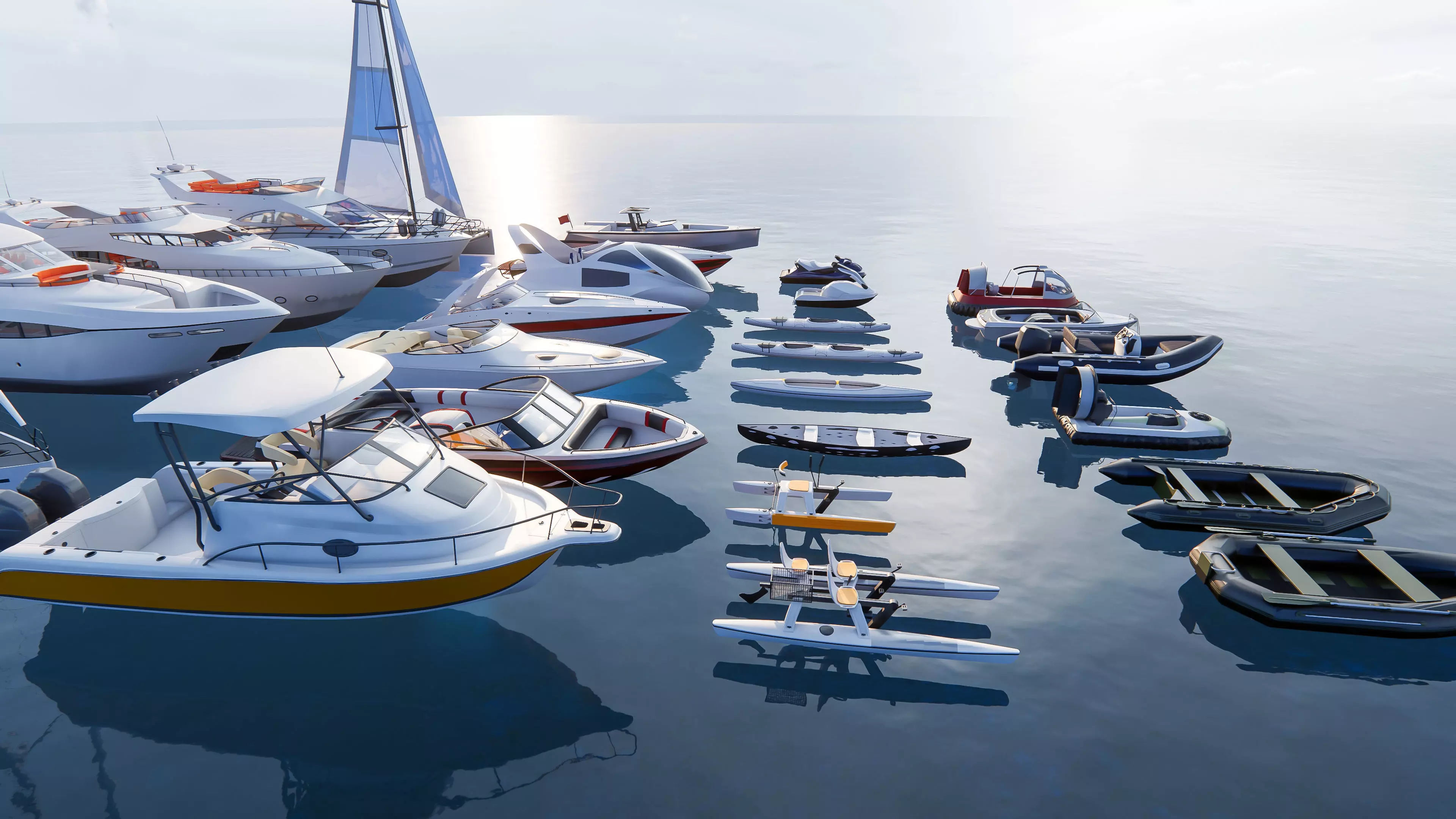 Yacht boat cruise collecttion 1 3D model_7