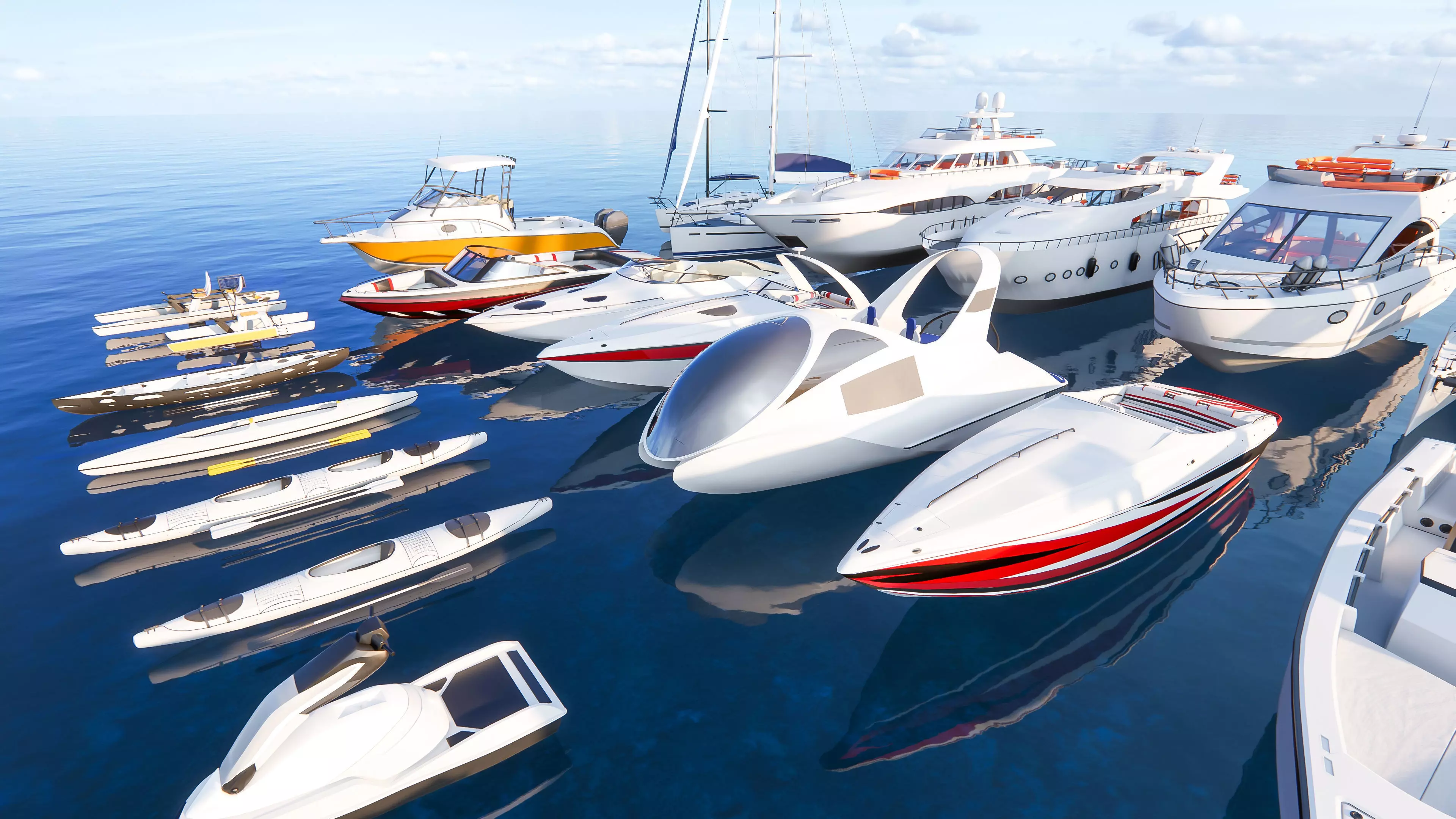 Yacht boat cruise collecttion 1 3D model_5