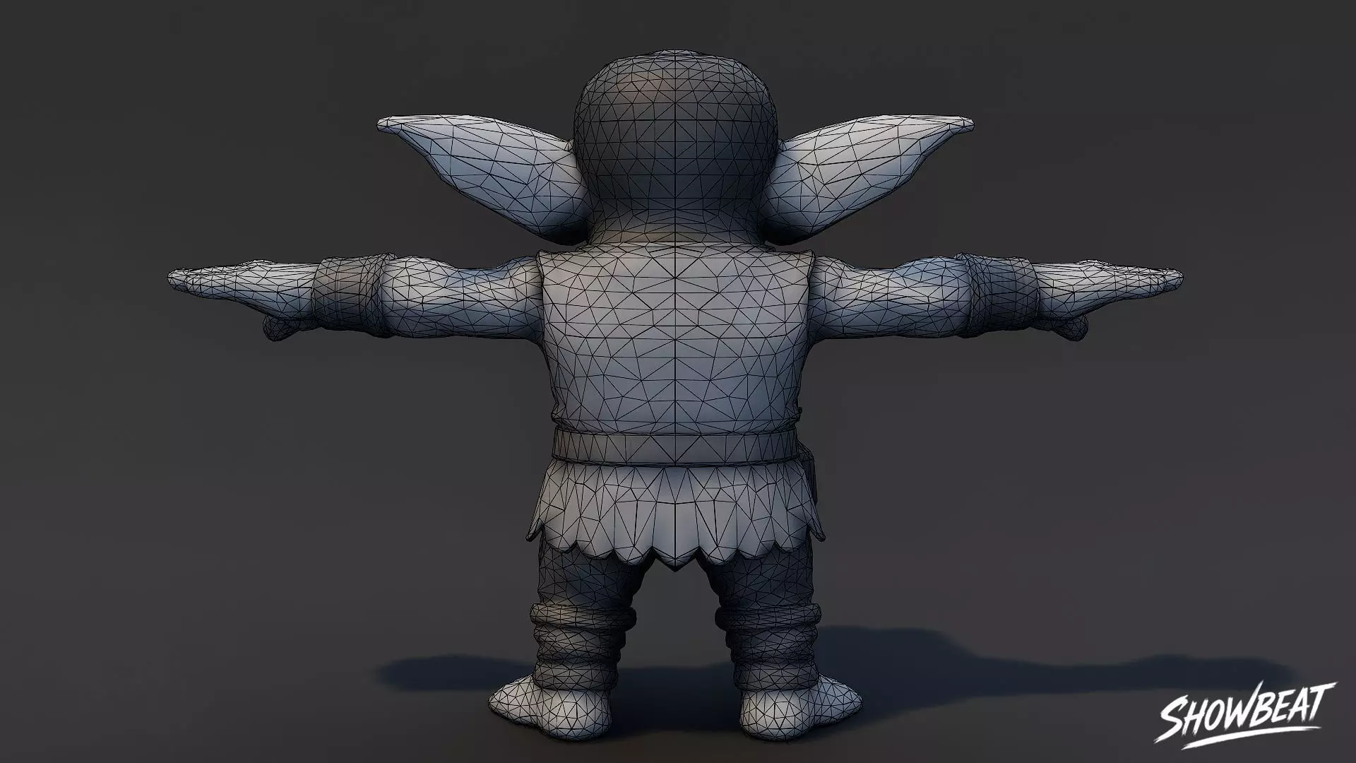 Alchemist Goblin 2 T-Pose Low-poly 3D model_9