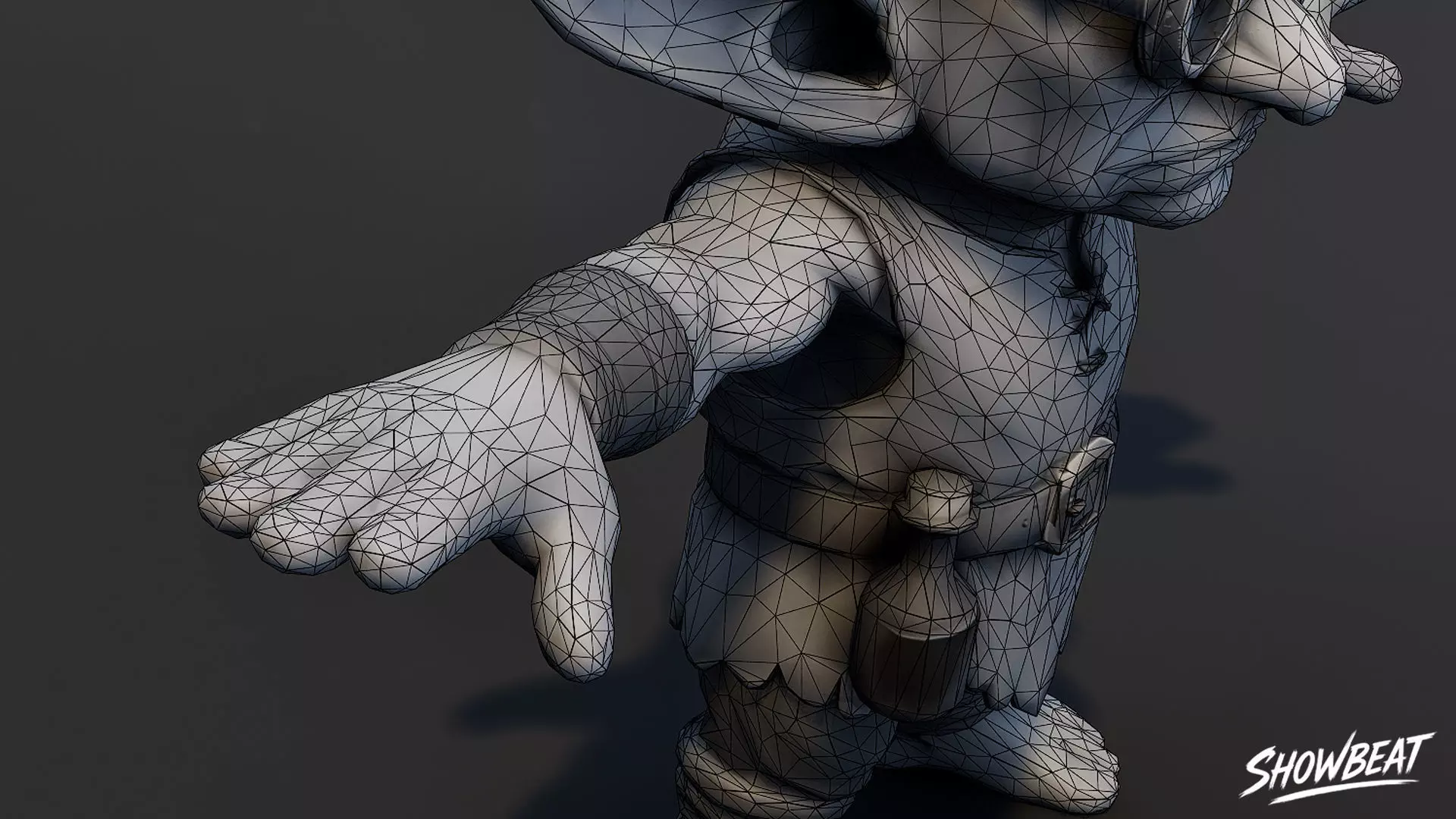 Alchemist Goblin 2 T-Pose Low-poly 3D model_8