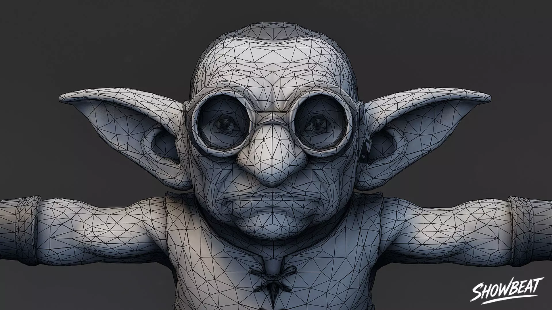 Alchemist Goblin 2 T-Pose Low-poly 3D model_6