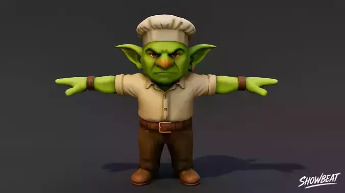 Chef Goblin T-Pose