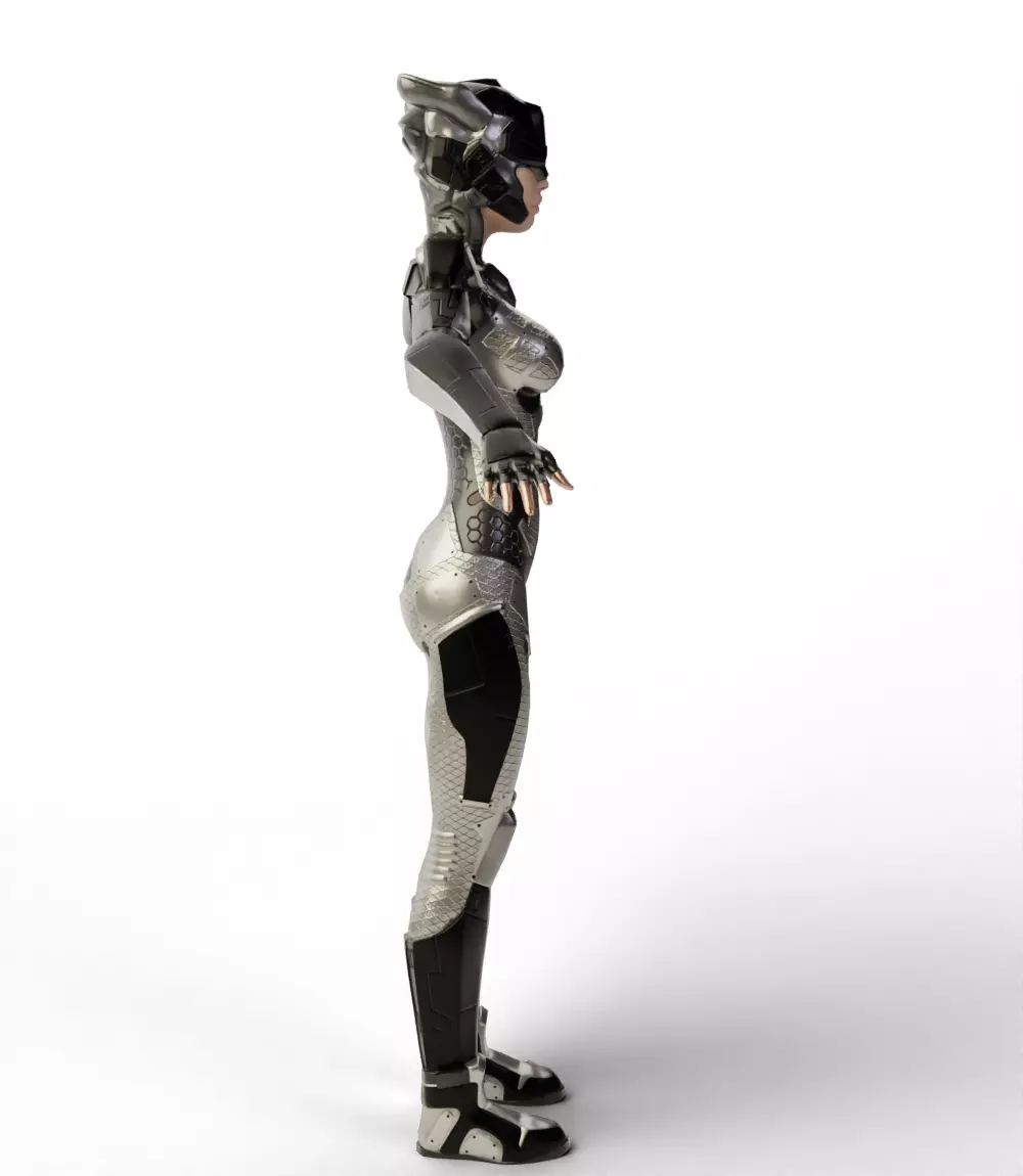 Sci Fi Girl 3D model_8