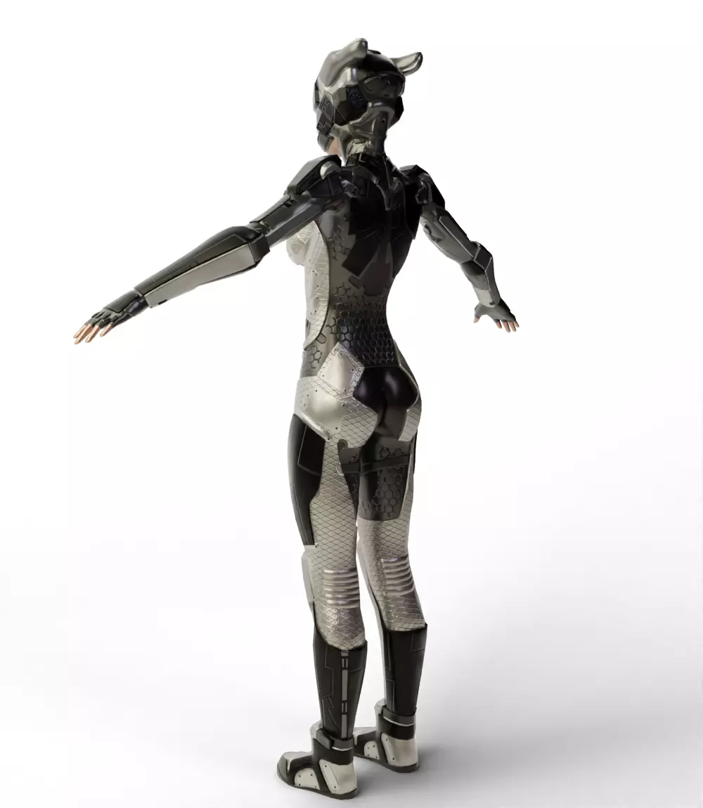 Sci Fi Girl 3D model_5