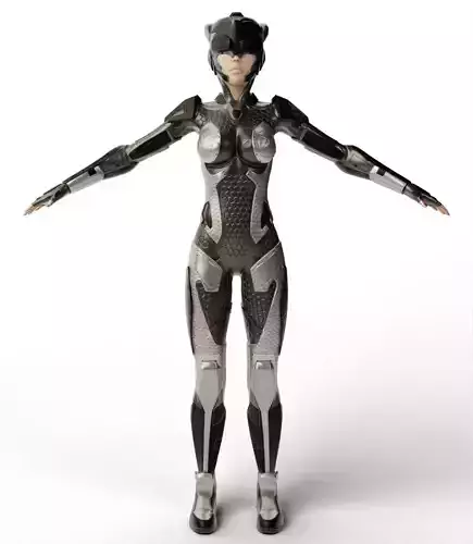 Sci Fi Girl 3D model Sci Fi Girl 3D model