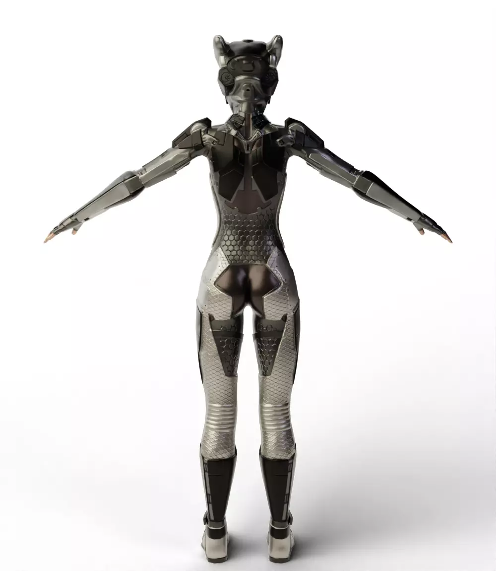 Sci Fi Girl 3D model_6