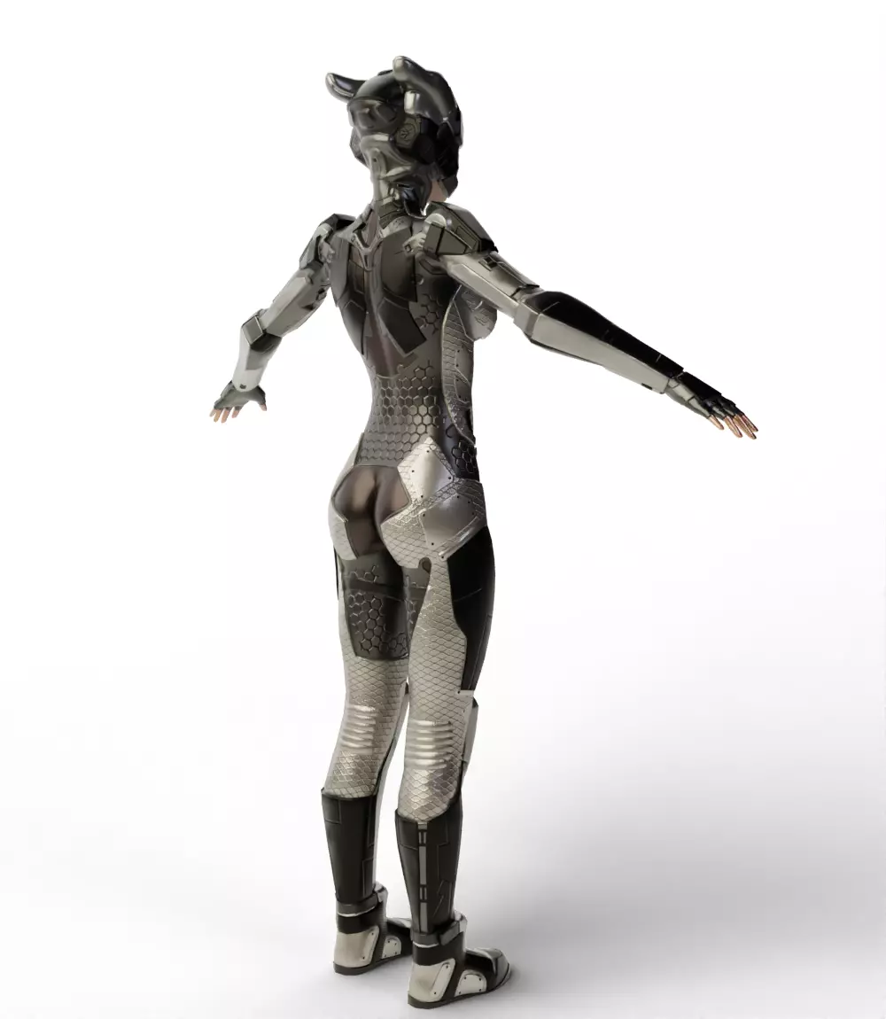 Sci Fi Girl 3D model_7