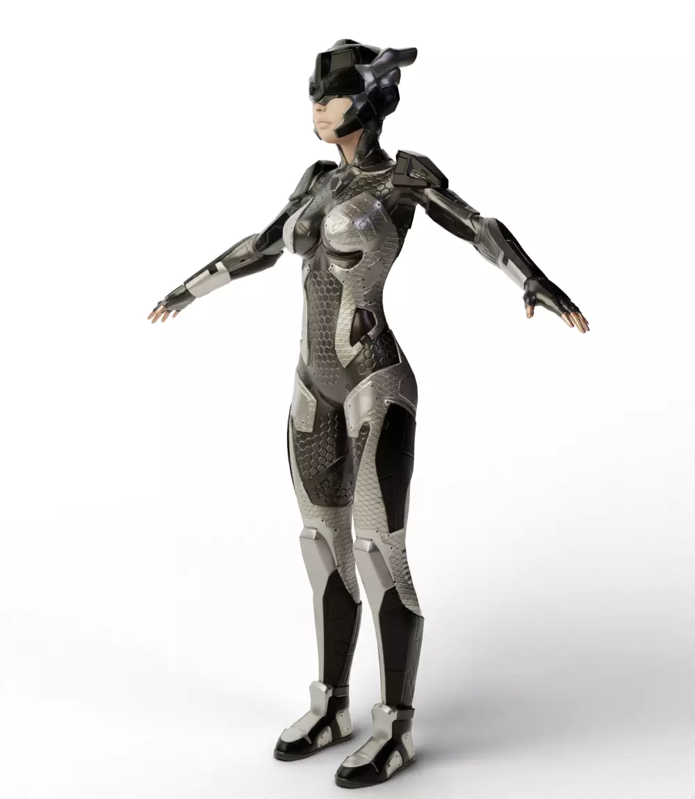 Sci Fi Girl 3D model_3