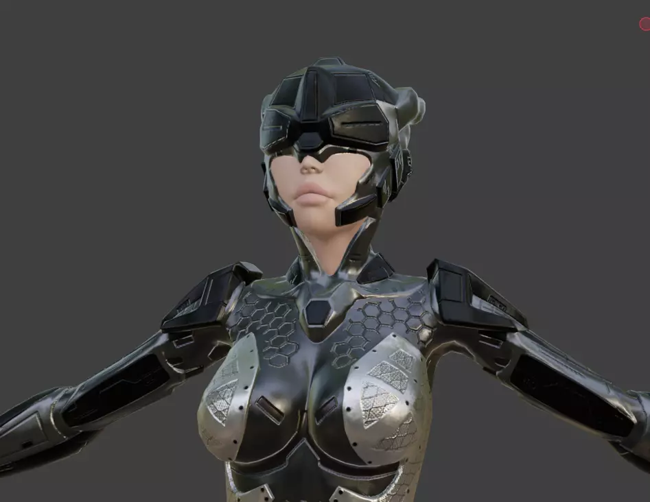 Sci Fi Girl 3D model_13