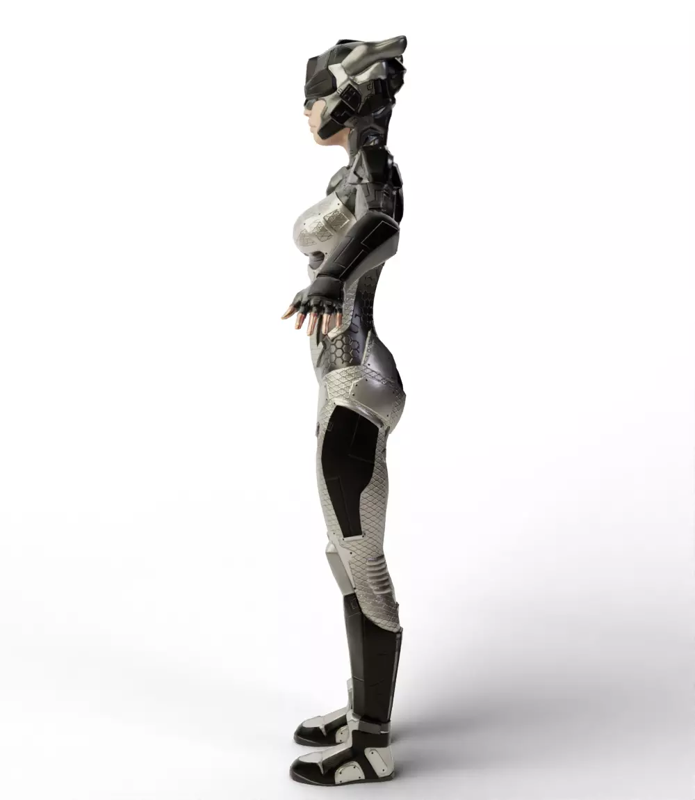 Sci Fi Girl 3D model_4
