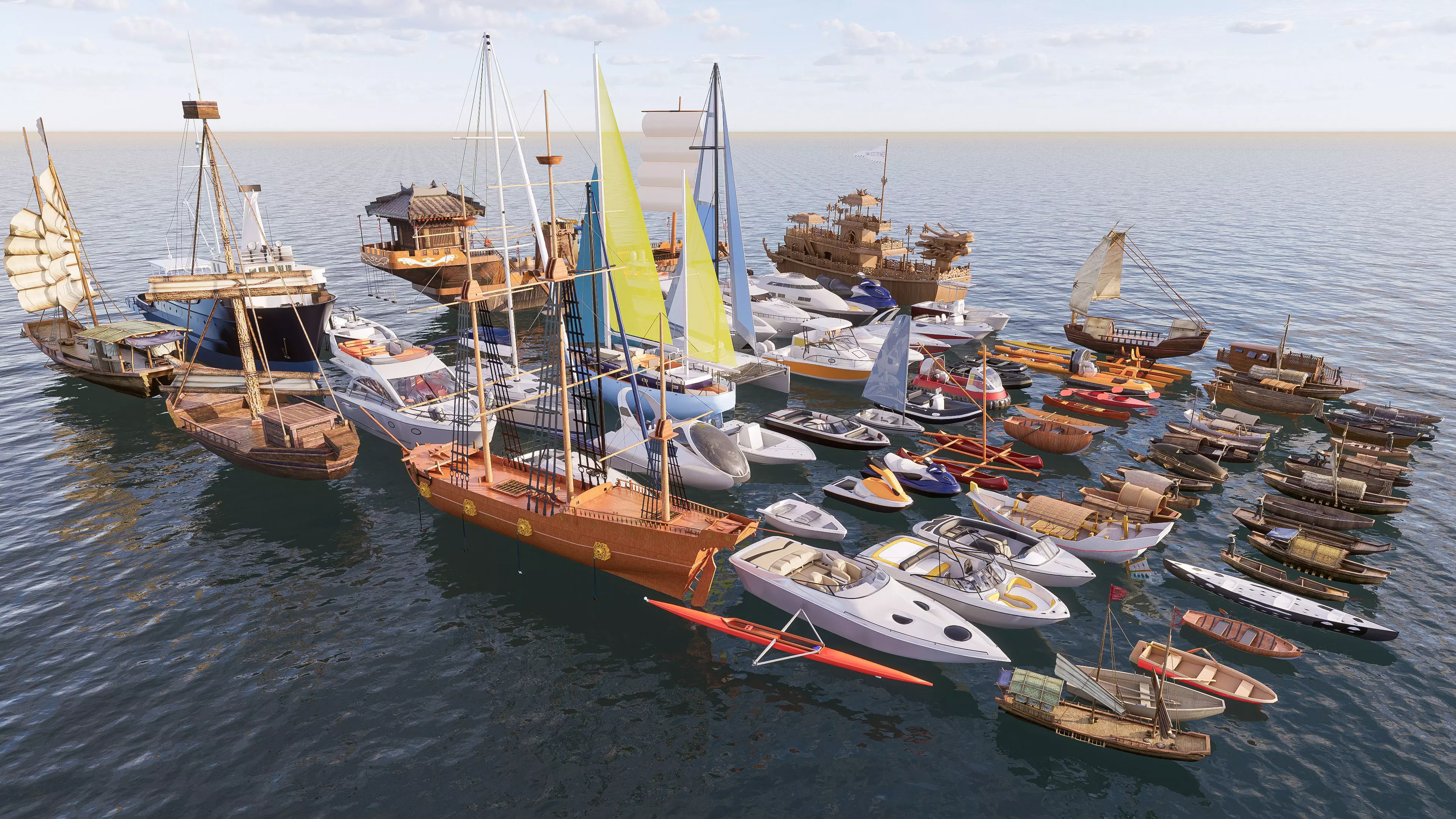 Yacht boat cruise collecttion 2 3D model_18