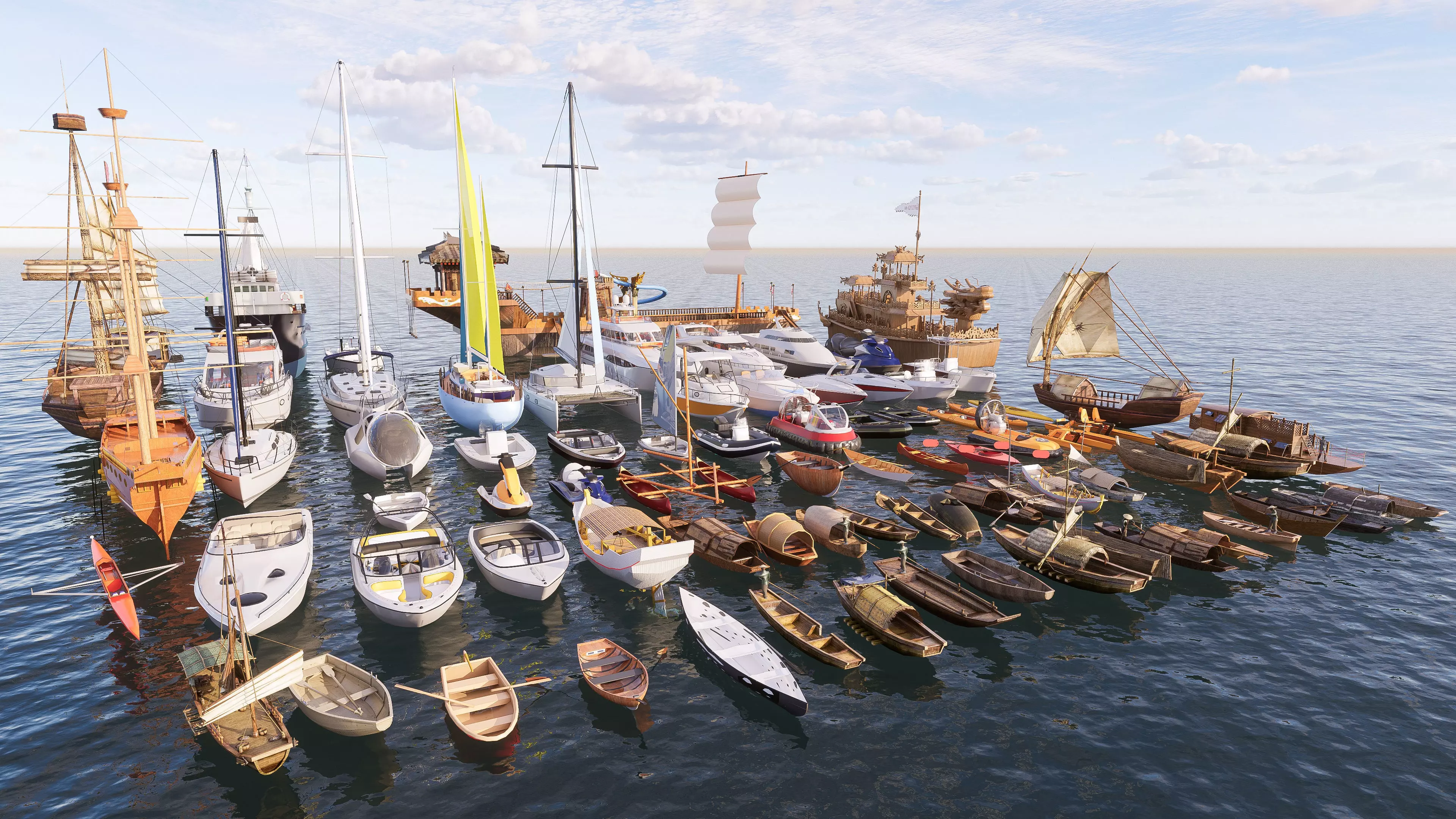 Yacht boat cruise collecttion 2 3D model_5