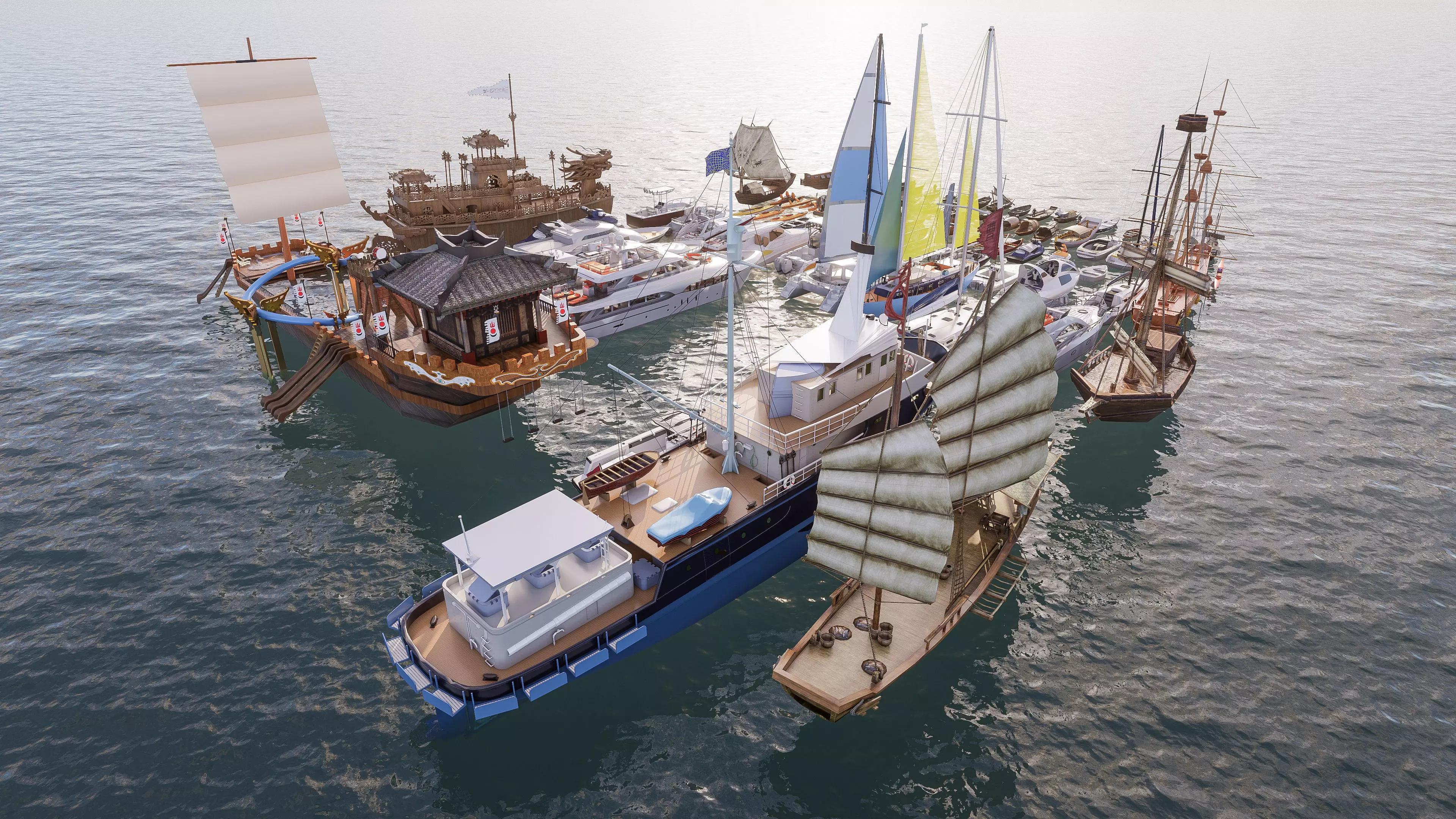 Yacht boat cruise collecttion 2 3D model_11