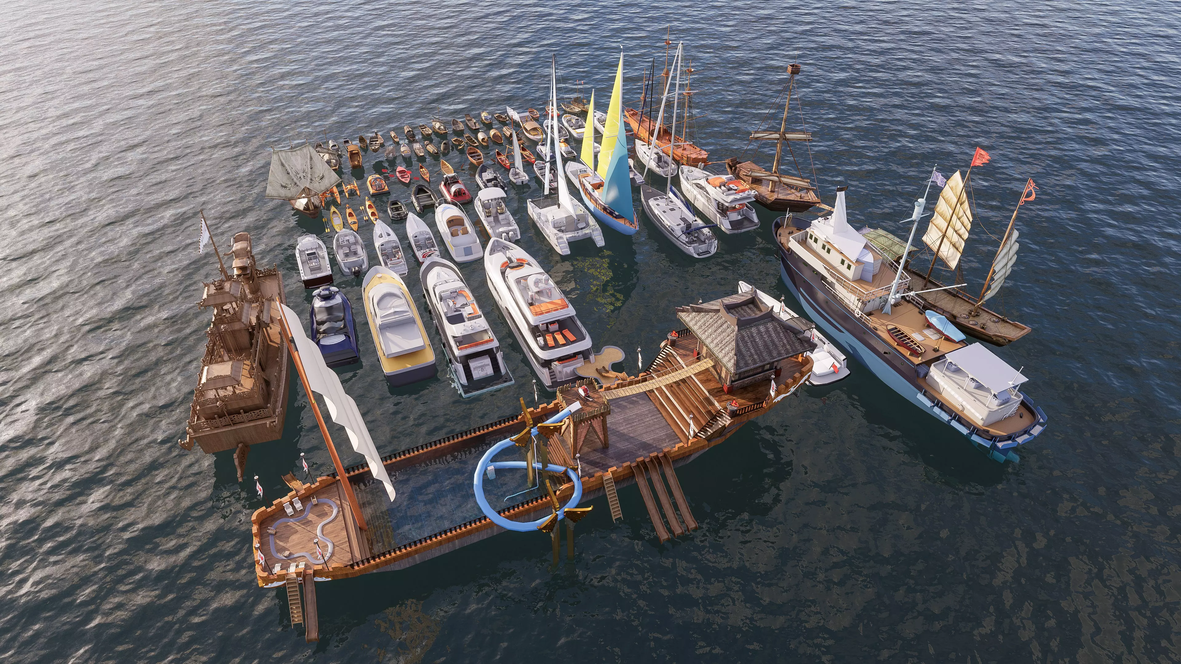 Yacht boat cruise collecttion 2 3D model_10