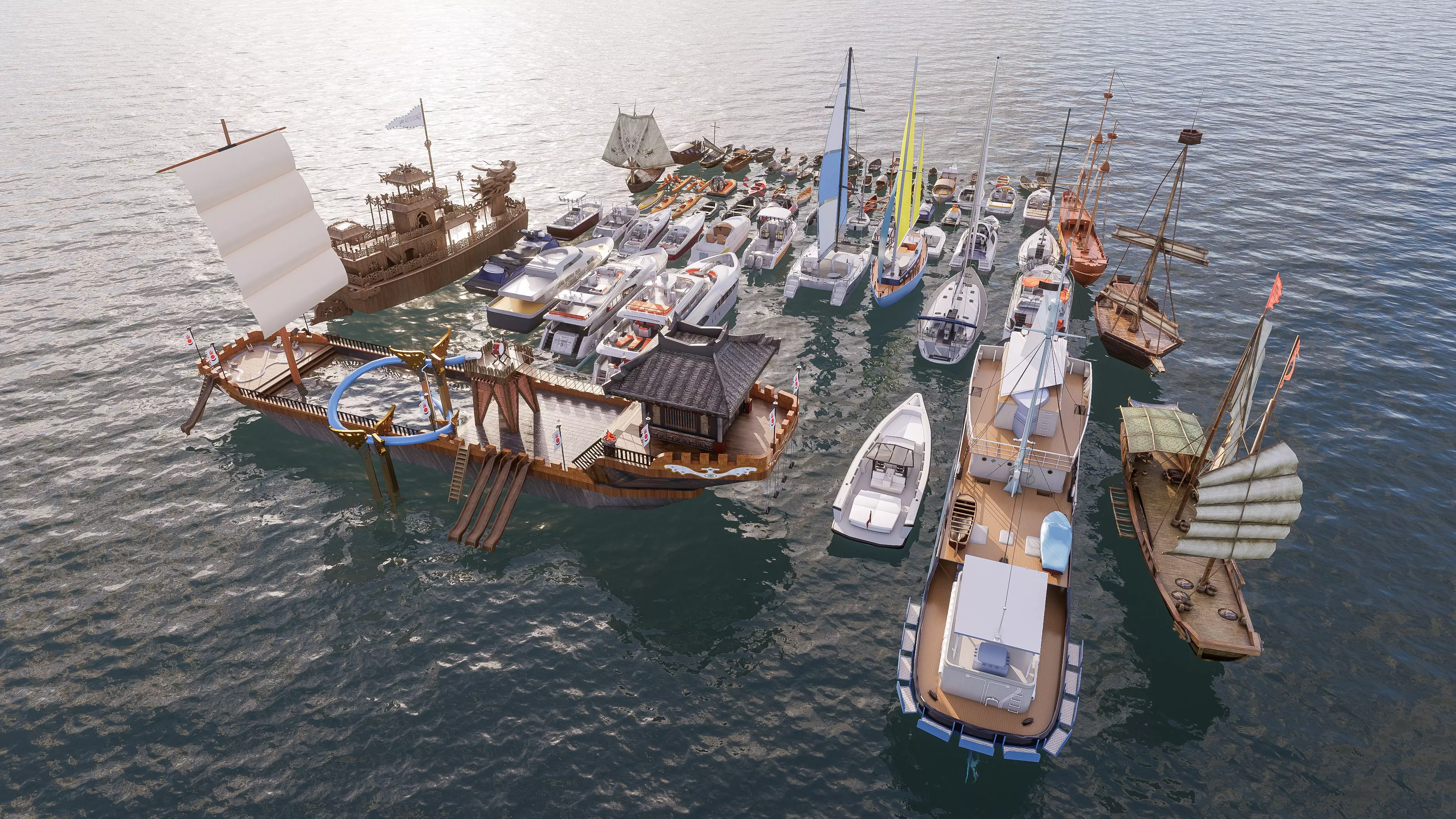 Yacht boat cruise collecttion 2 3D model_14