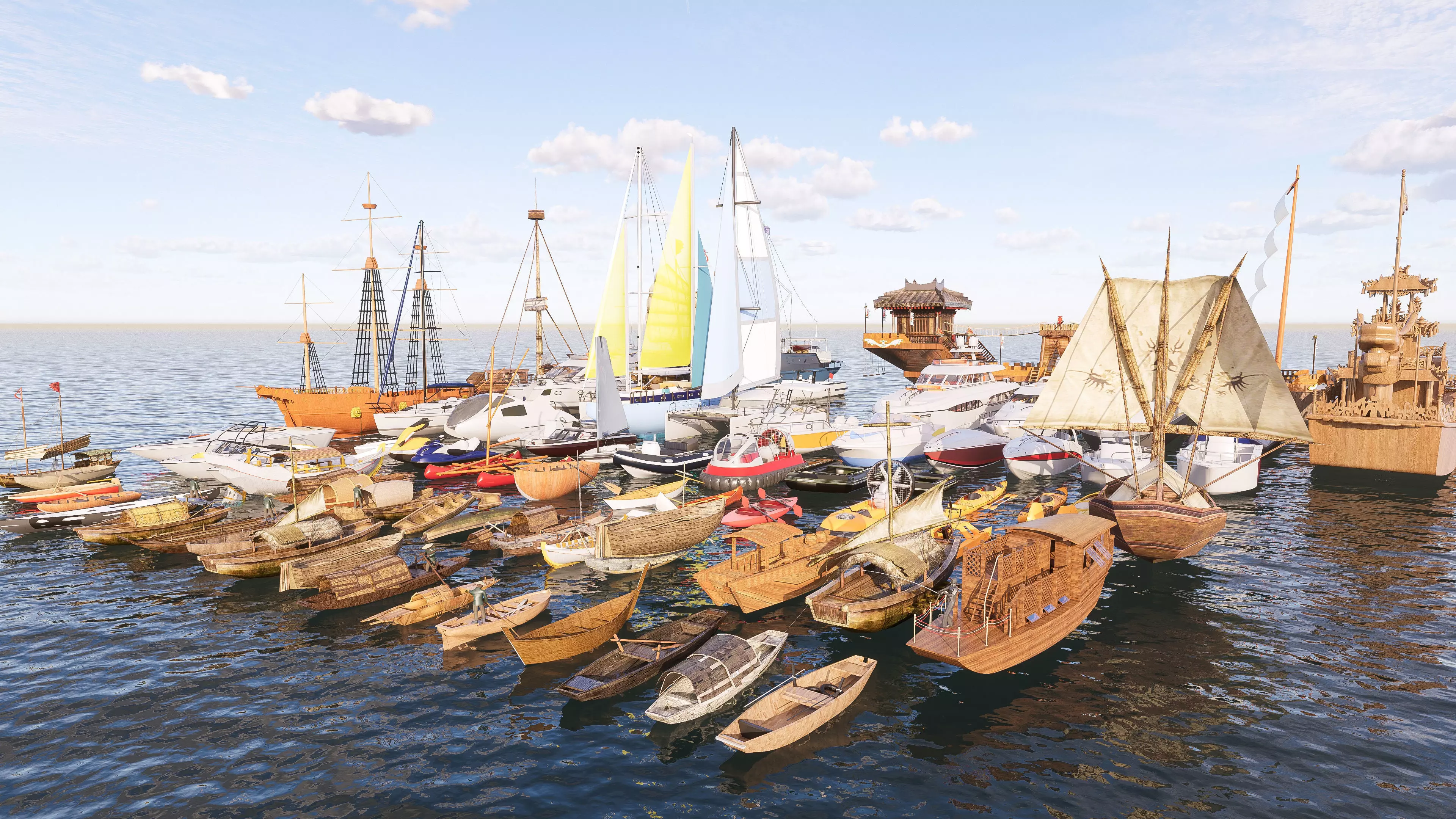 Yacht boat cruise collecttion 2 3D model_3