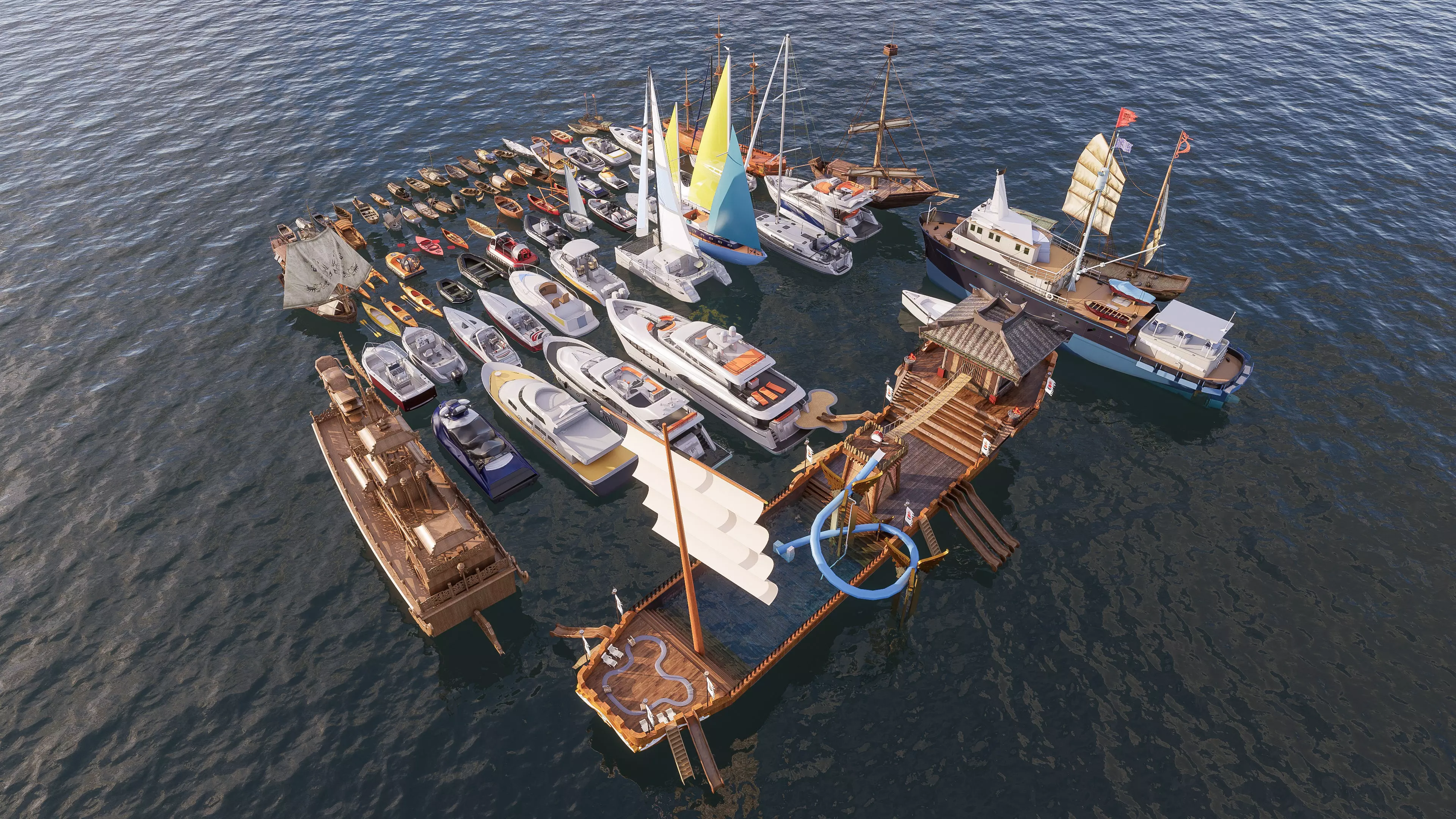 Yacht boat cruise collecttion 2 3D model_9