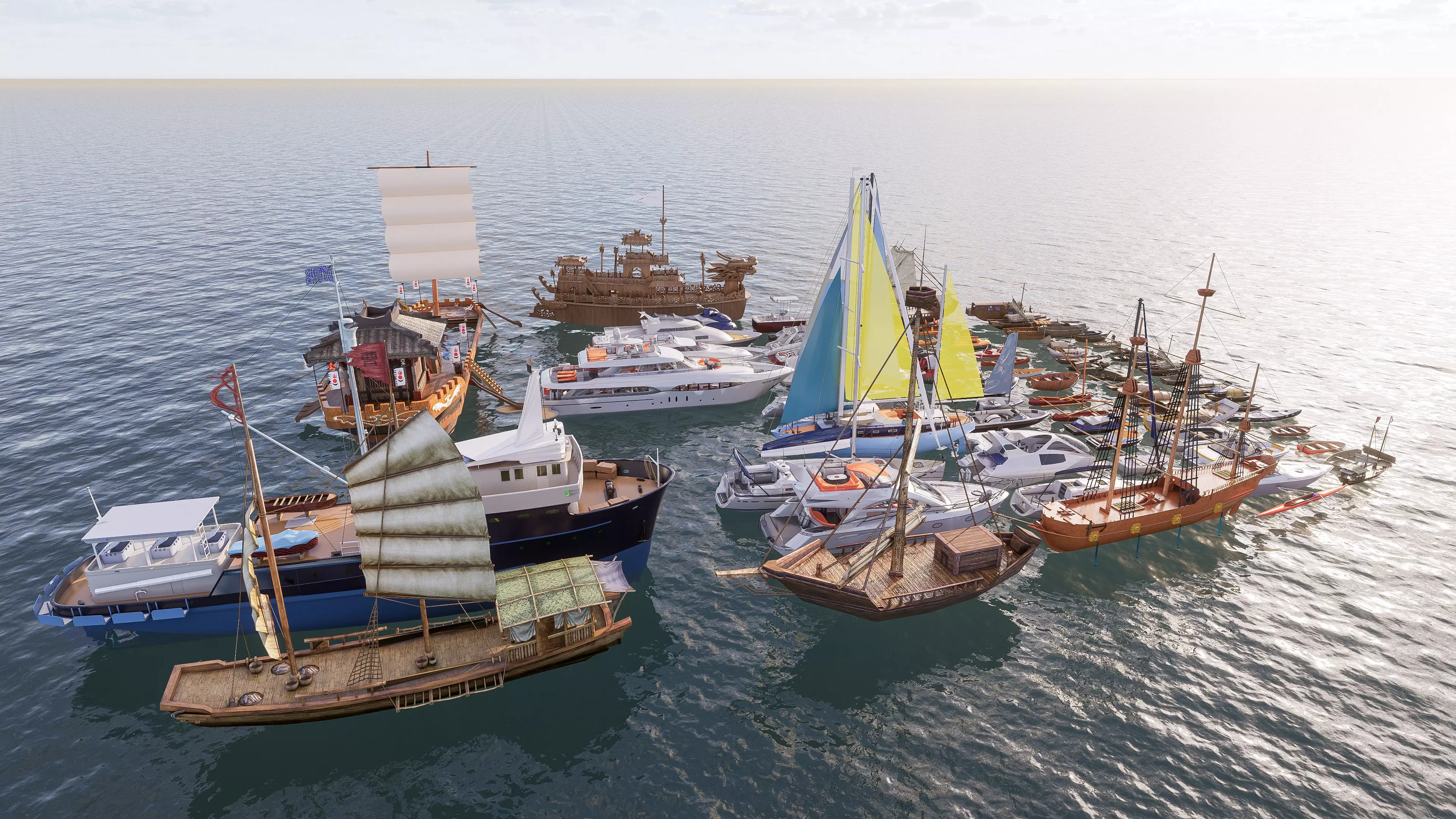 Yacht boat cruise collecttion 2 3D model_19