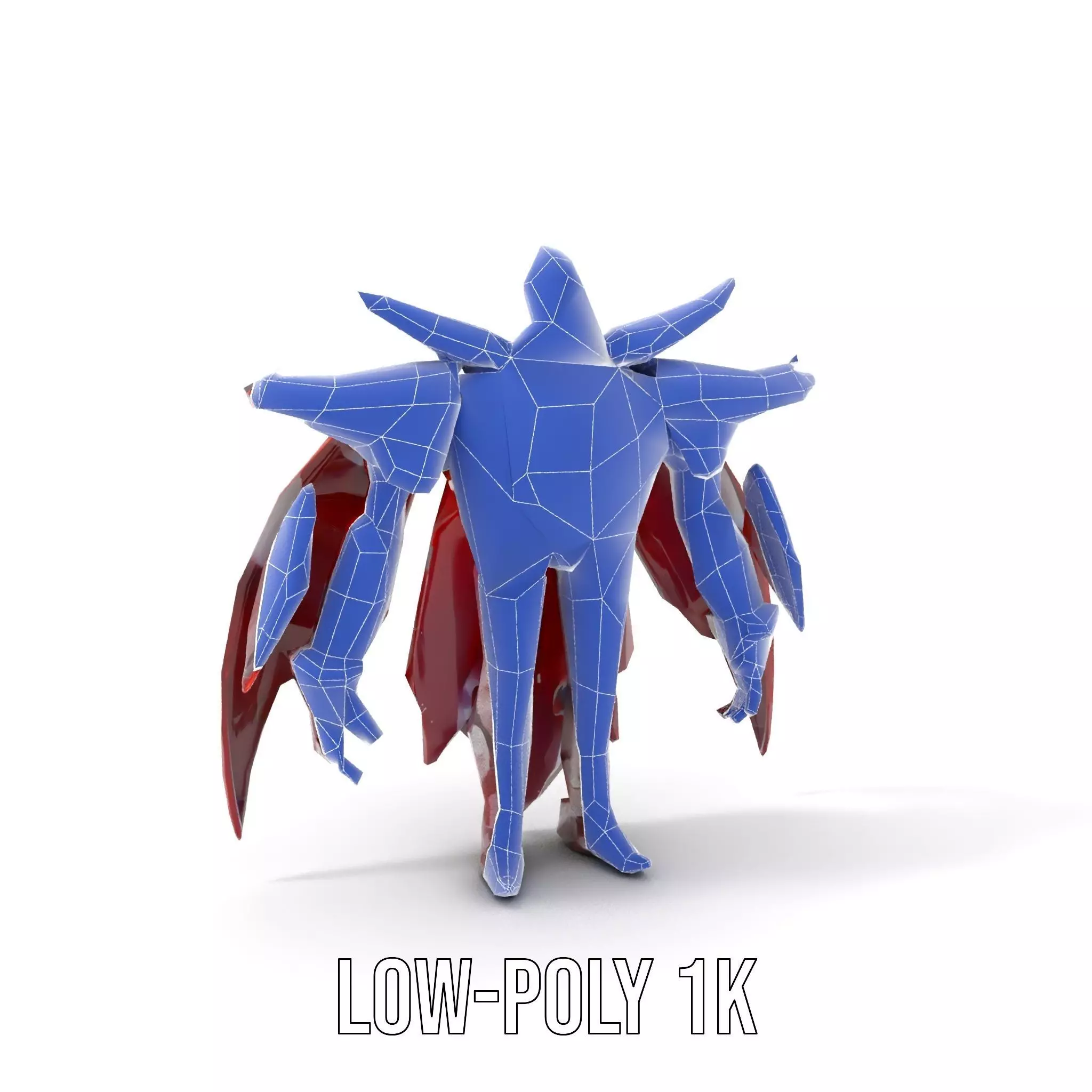 Crimson Mech Warrior model pack Low-poly 3D model_18