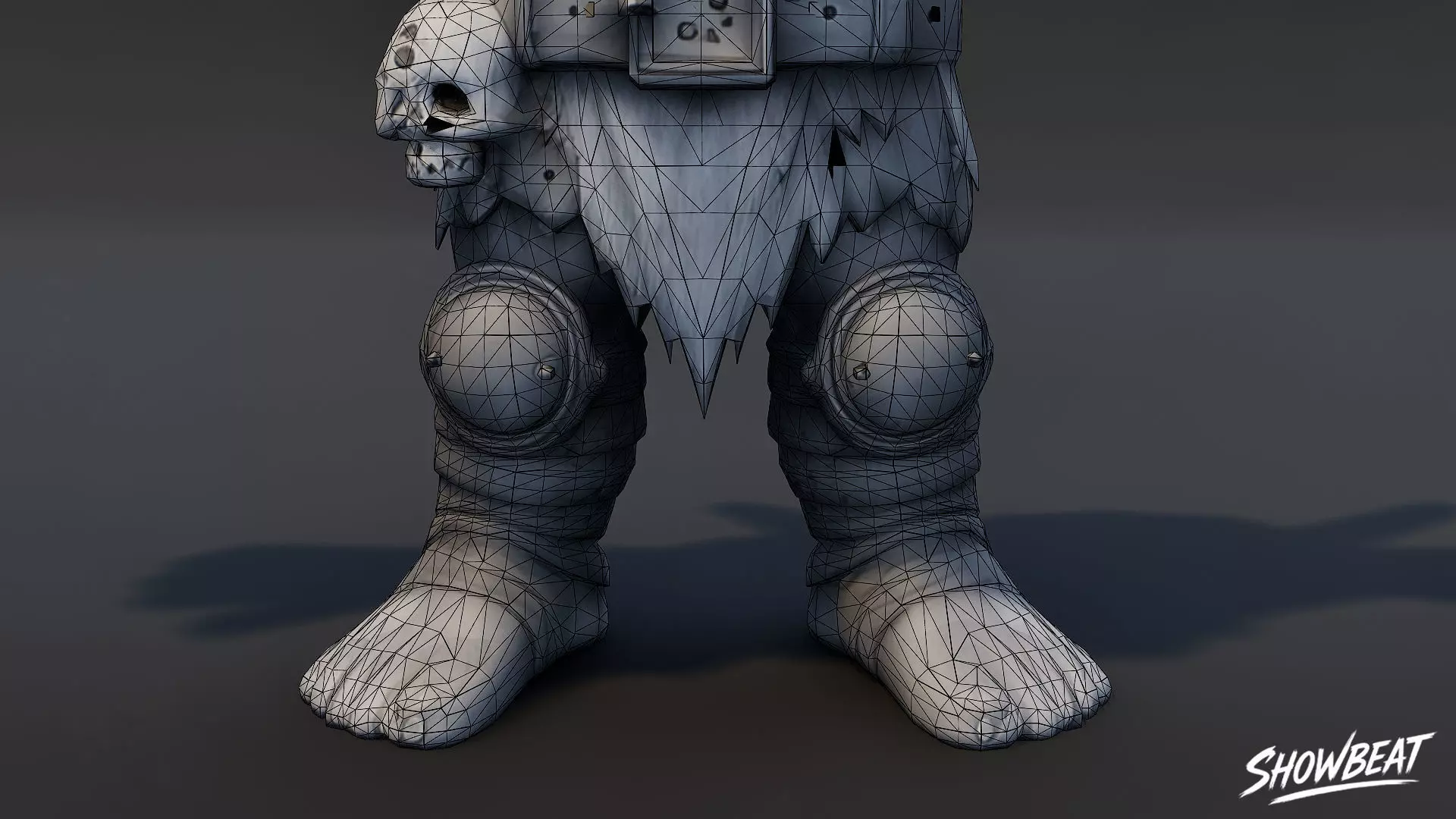 Leader Goblin T-Pose Low-poly 3D model_8