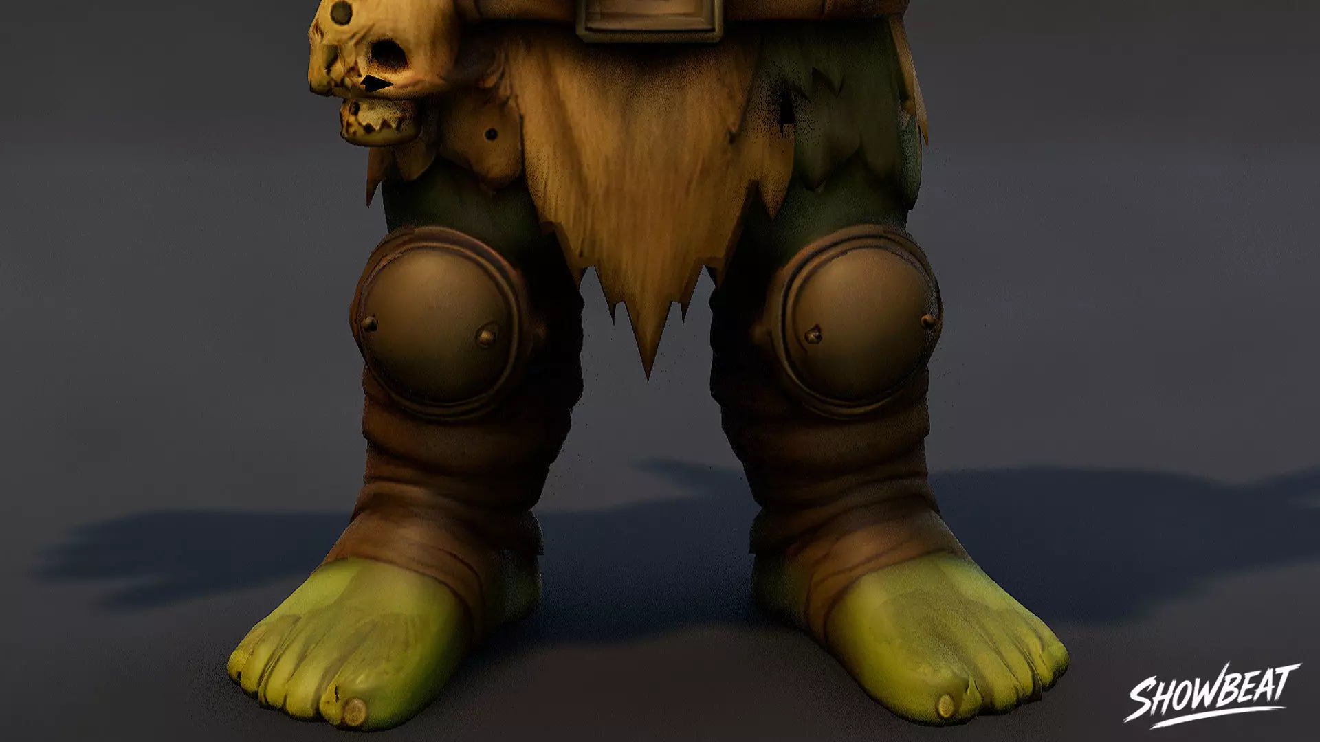 Leader Goblin T-Pose Low-poly 3D model_5