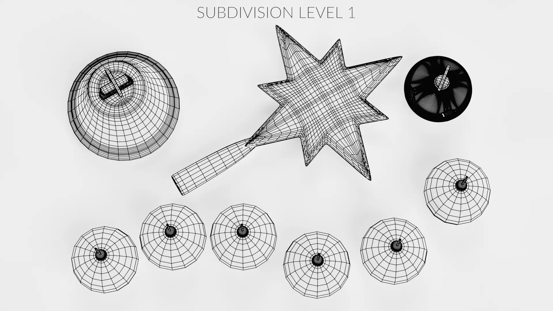 Christmas Ornament Collection - Decorative Set Low-poly 3D model_22