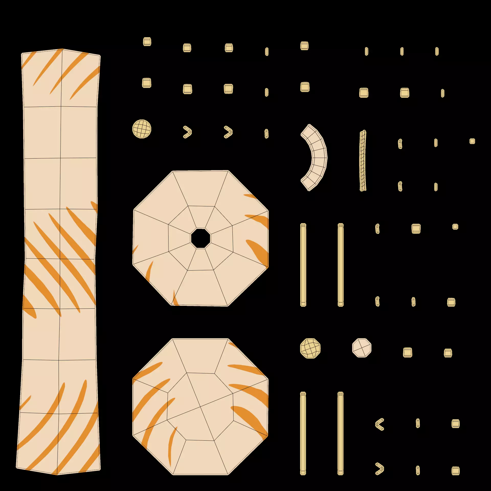 Christmas Ornament Collection - Decorative Set Low-poly 3D model_10